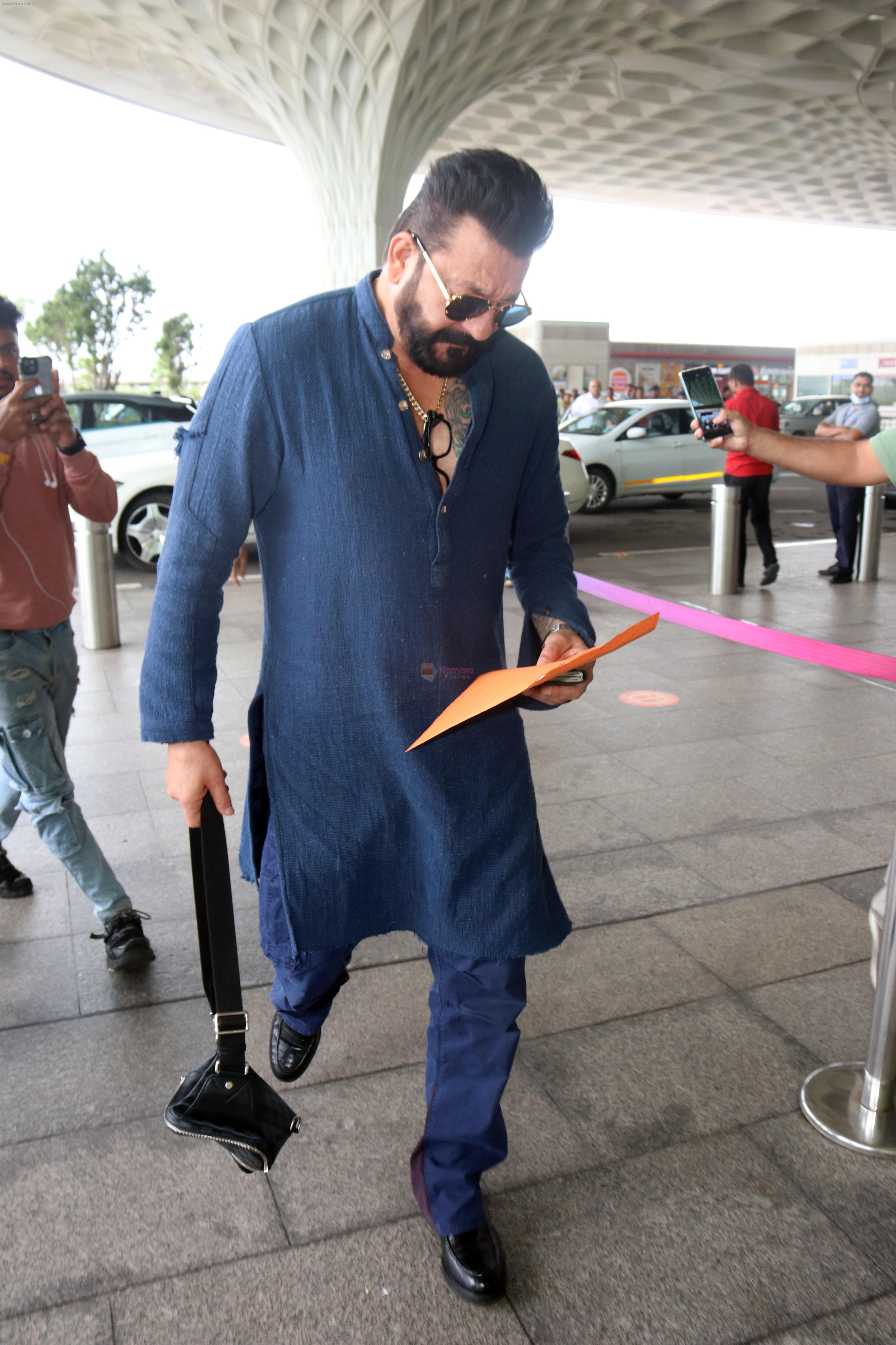 Sanjay Dutt seen at the airport on 8 July 2023