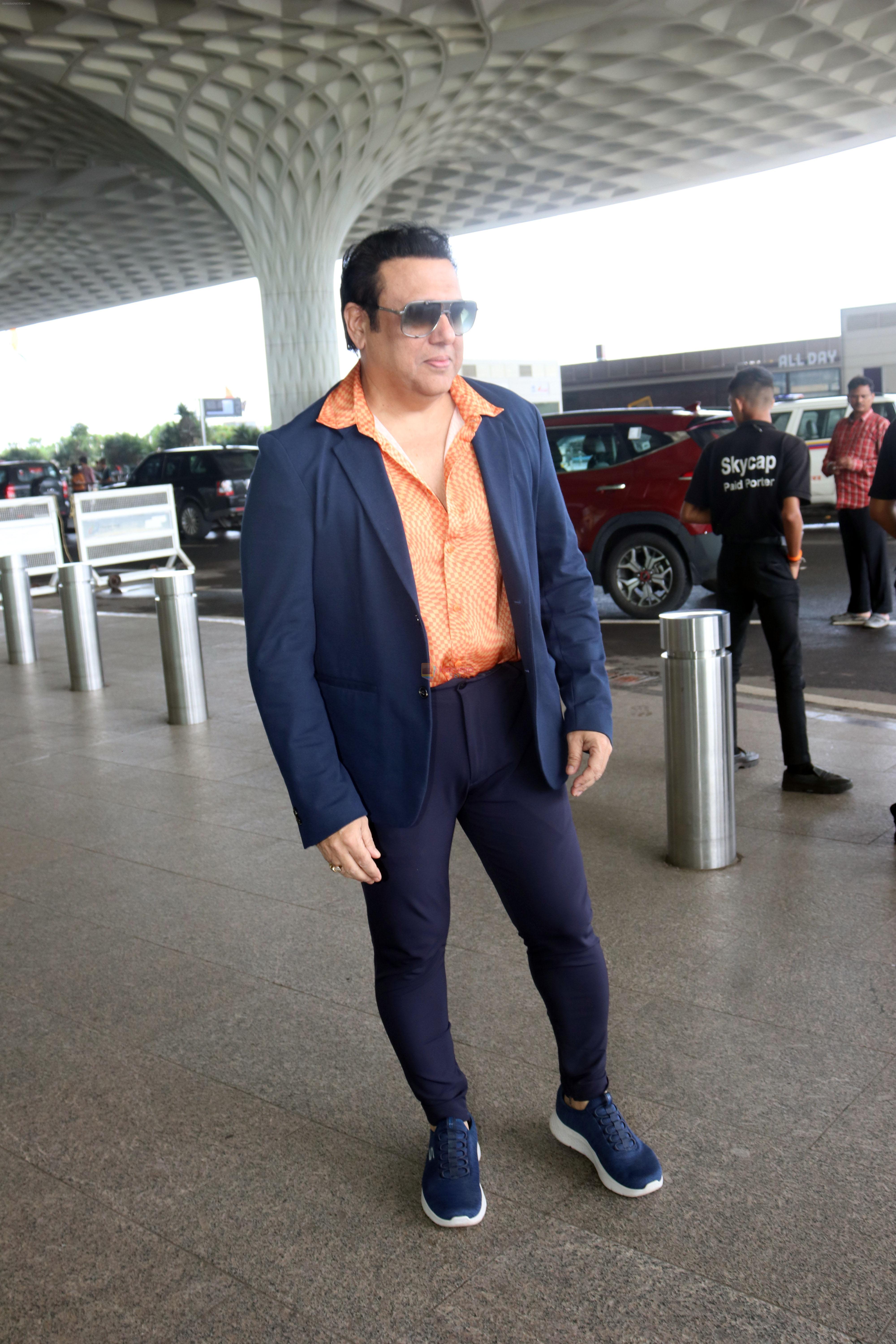 Govinda seen at the airport on 8 July 2023