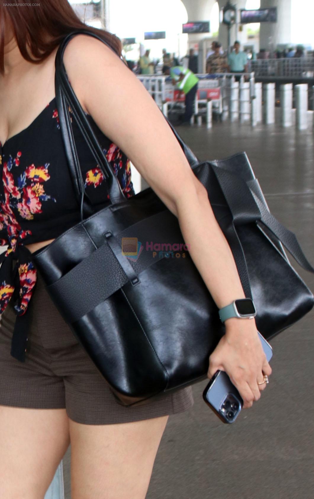 Chahatt Khanna seen in shorts at the airport on 8 July 2023