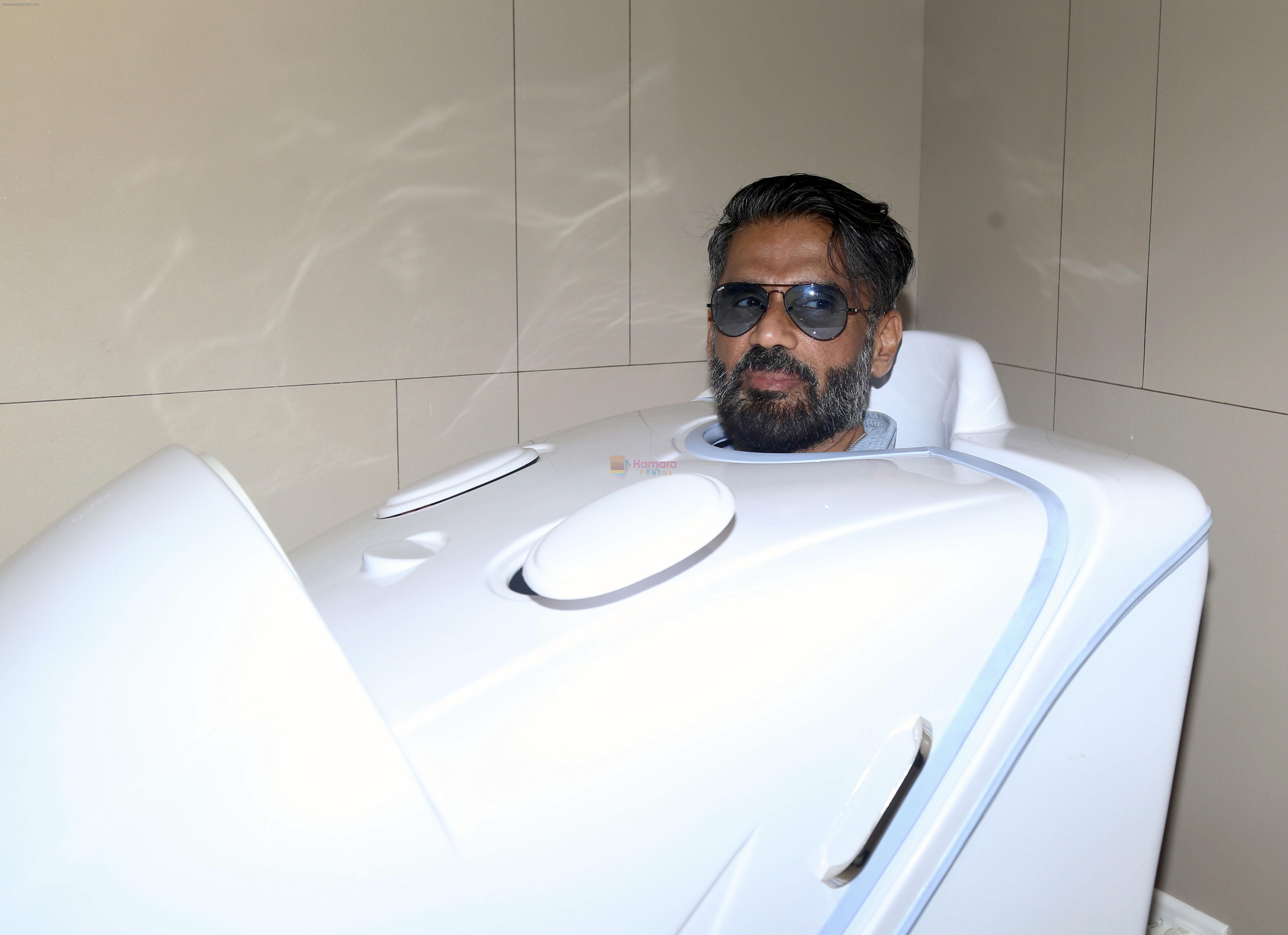 Suniel Shetty attends the Launch of India's First Biohacker Facility on 11 July 2023