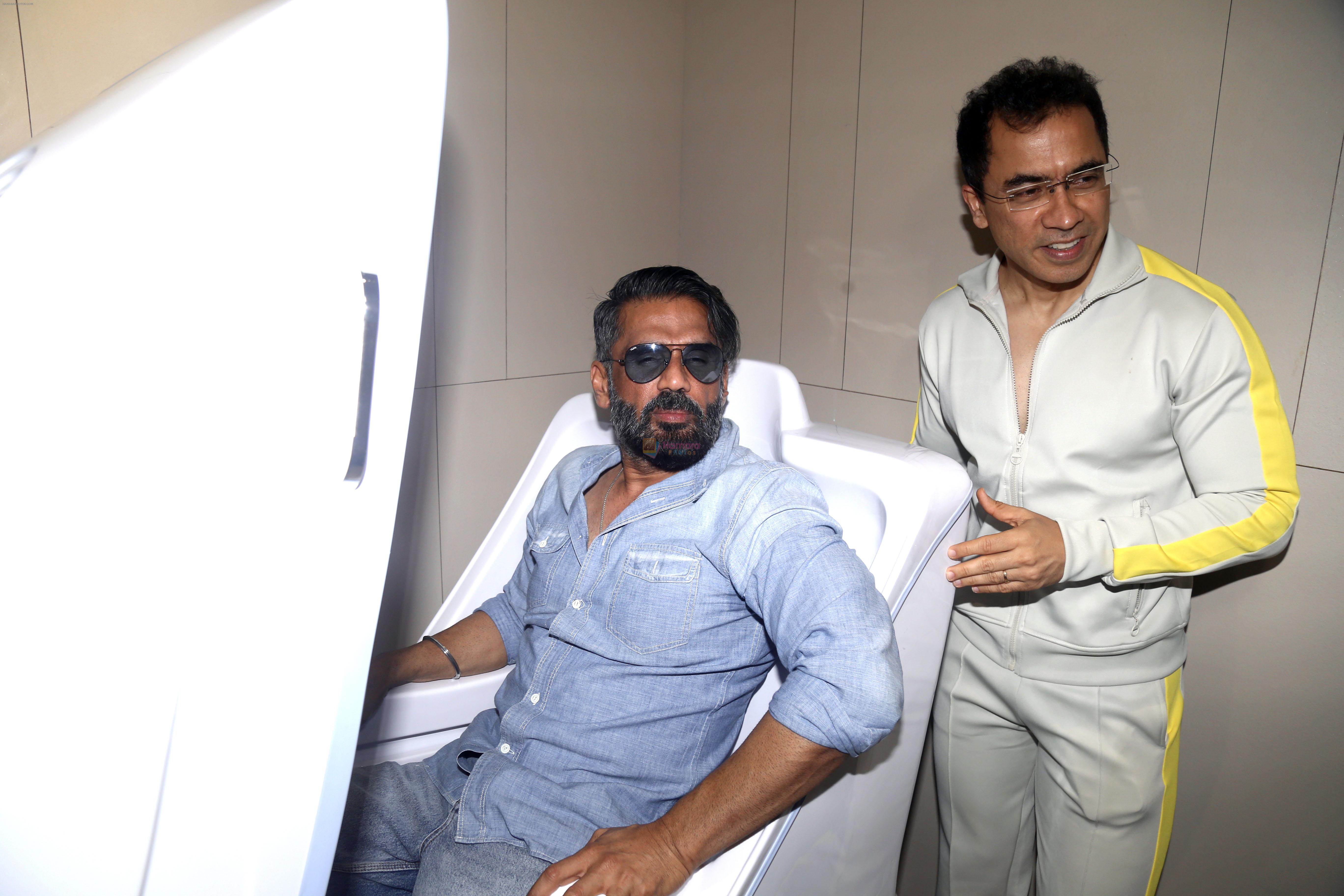 Suniel Shetty attends the Launch of India's First Biohacker Facility on 11 July 2023
