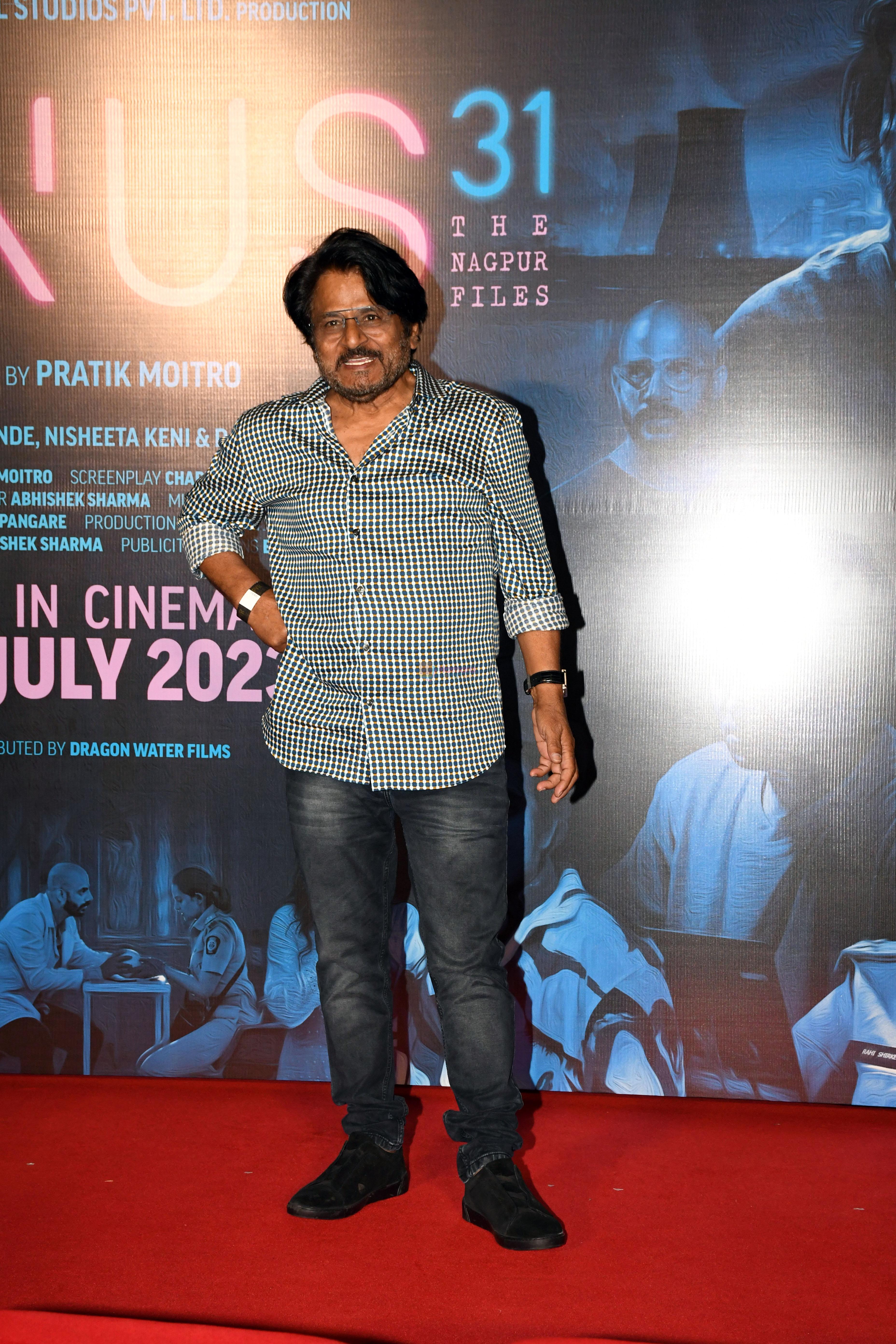 Raghubir Yadav at the trailer launch of film Minus 31 The Nagpur Files on 12 July 2023