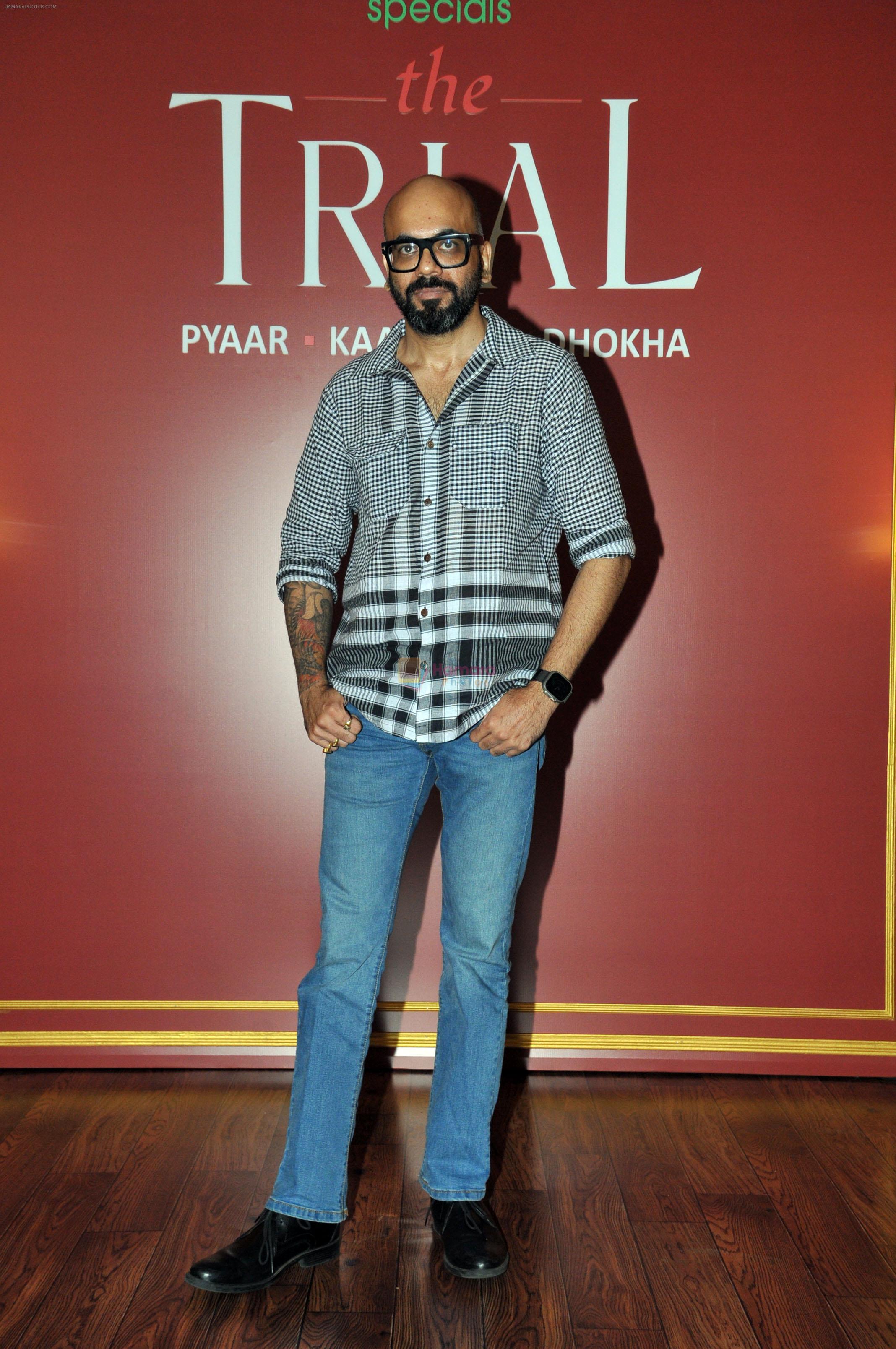 Suparn Verma attends the promotion of series The Trial Pyaar Kaanoon Dhokha at JW Marriott on 12 July 2023