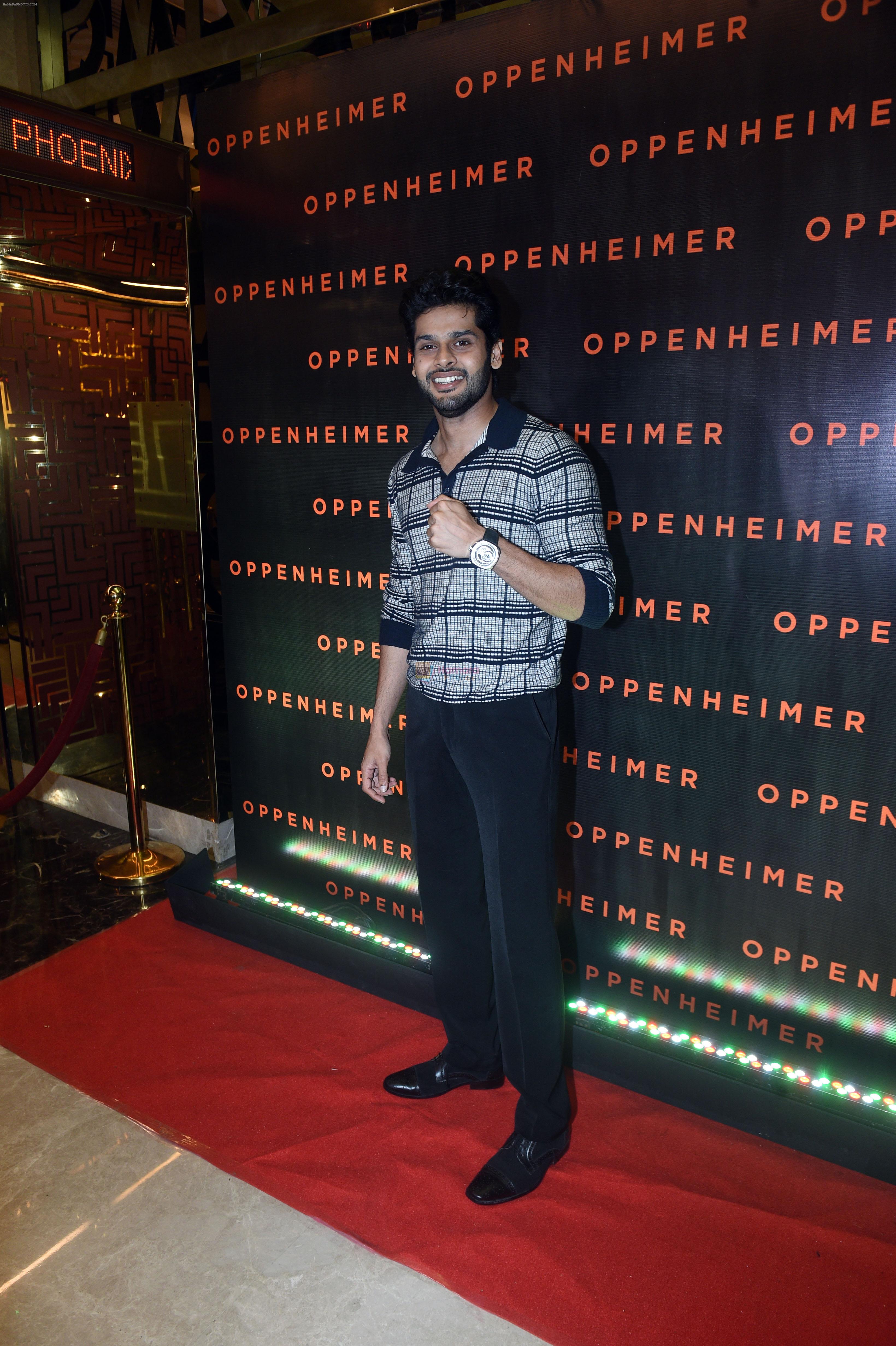 Abhimanyu Dasani at the special screening of film Oppenheimer on 19 Jul 2023