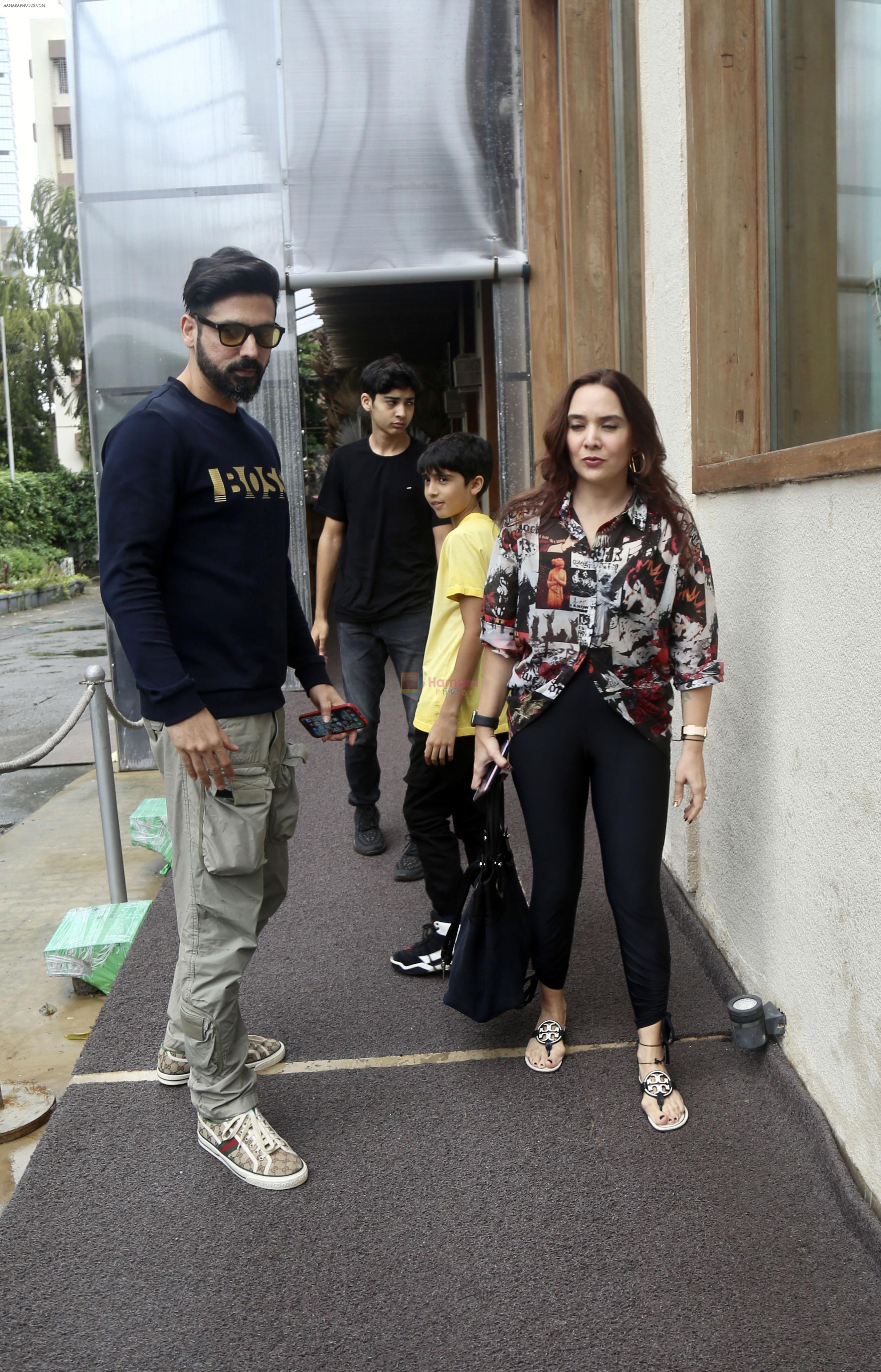 Aariz Khan, Malaika Parekh, Zayed Khan, Ziddan Khan seen at Lower Parel on 22 July 2023