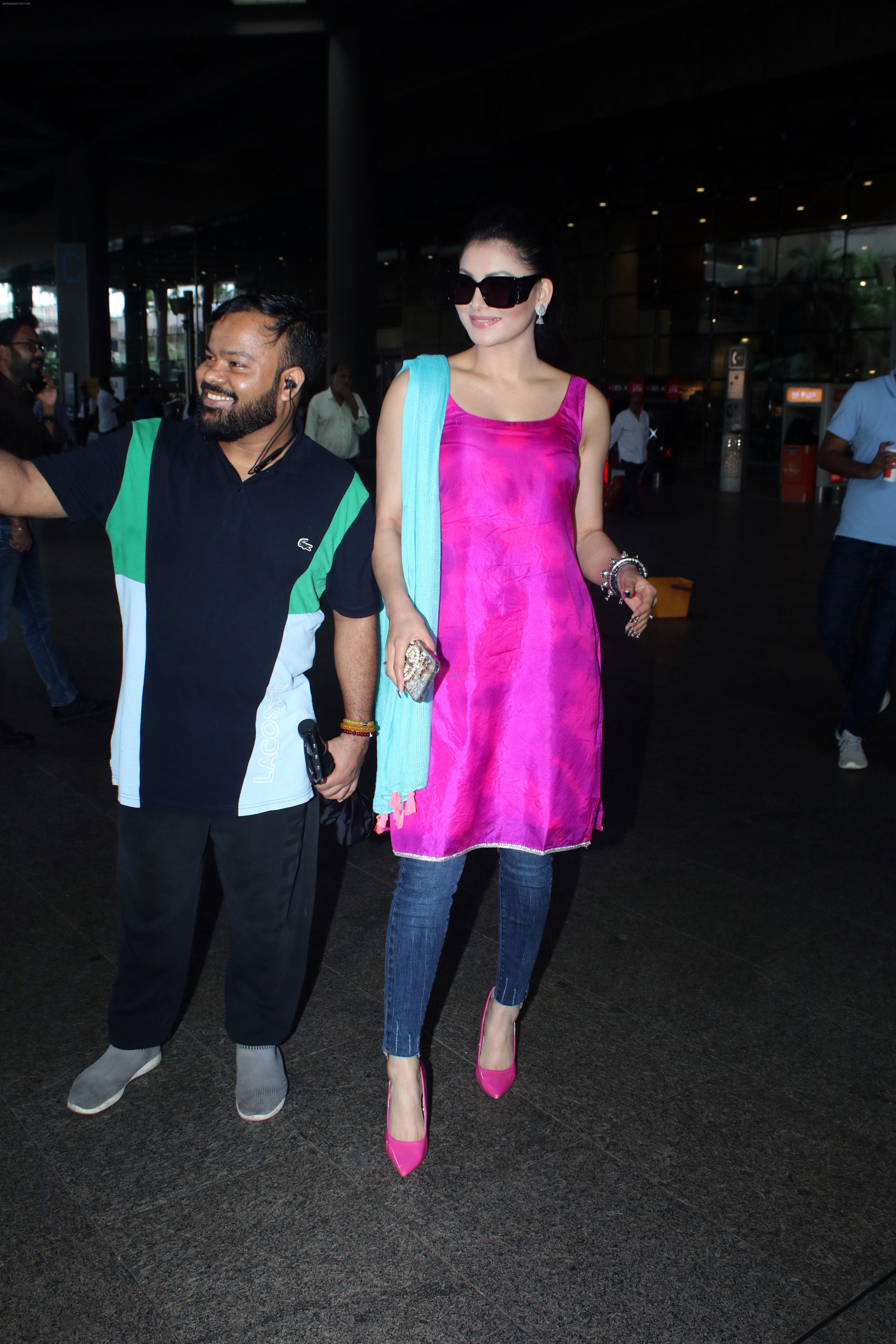 Urvashi Rautela seen at the airport on 22 July 2023
