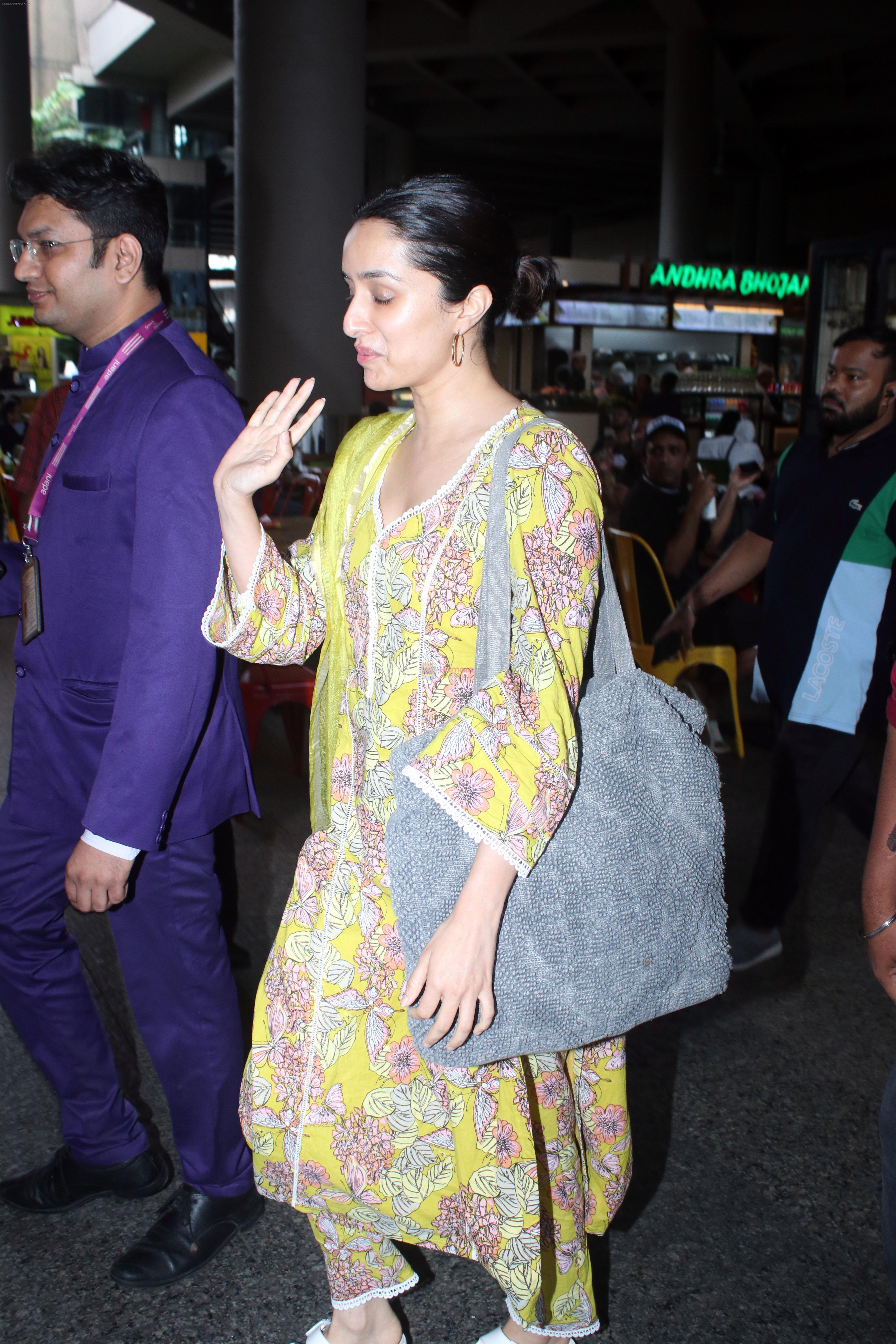 Shraddha Kapoor seen at the airport on 22 July 2023