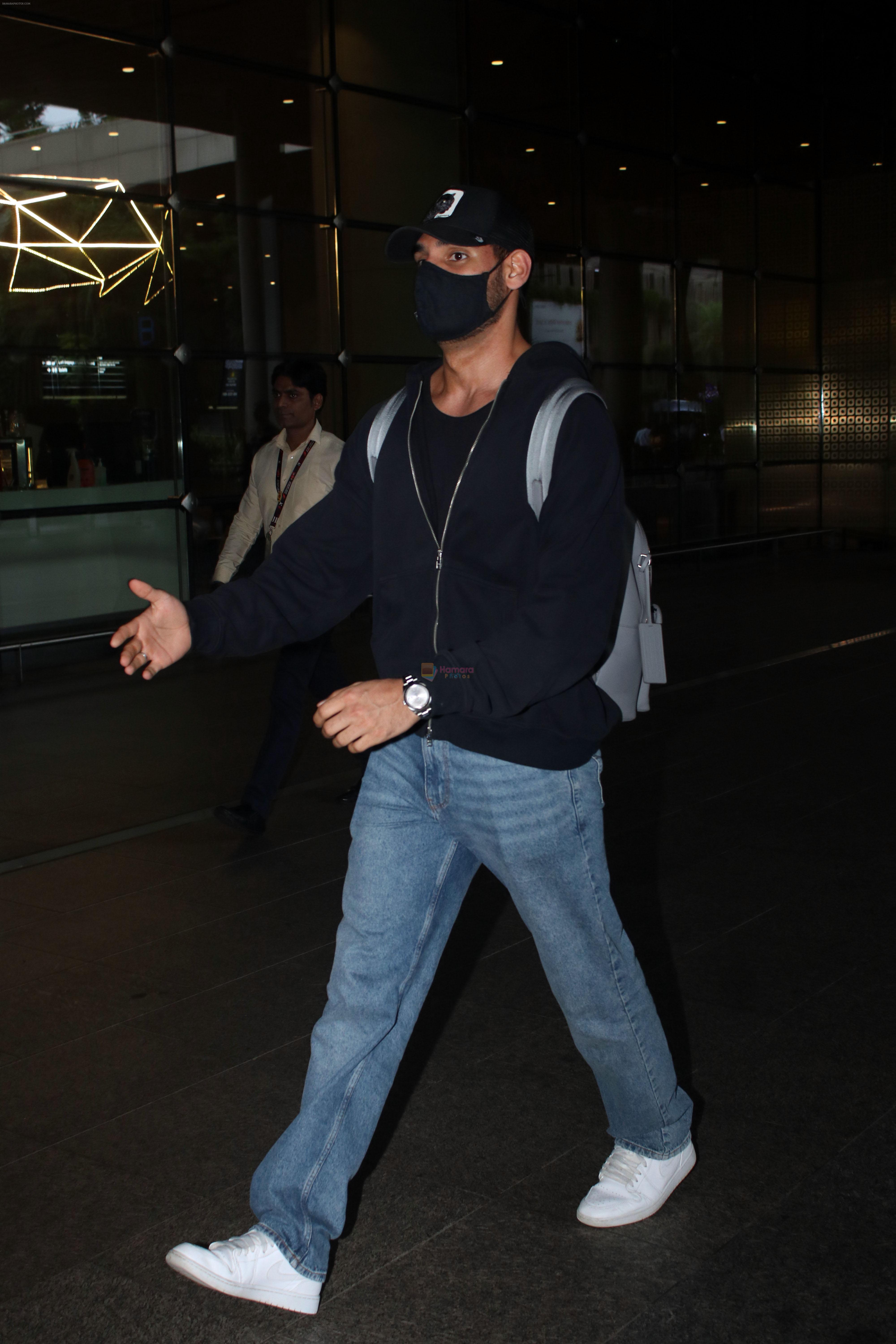 Ahan Shetty seen at the airport on 24 July 2023