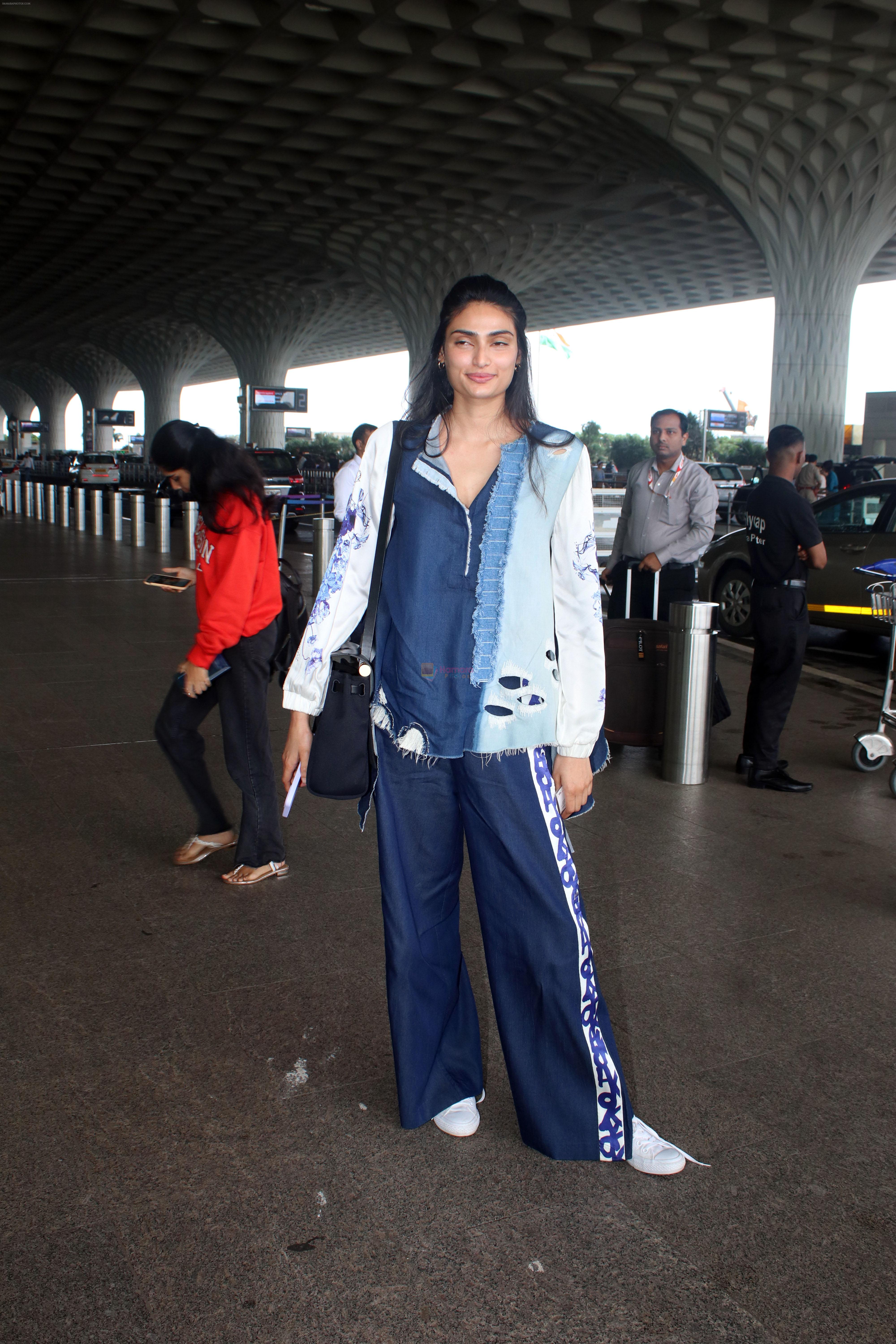 Athiya Shetty seen at the airport on 30 July 2023