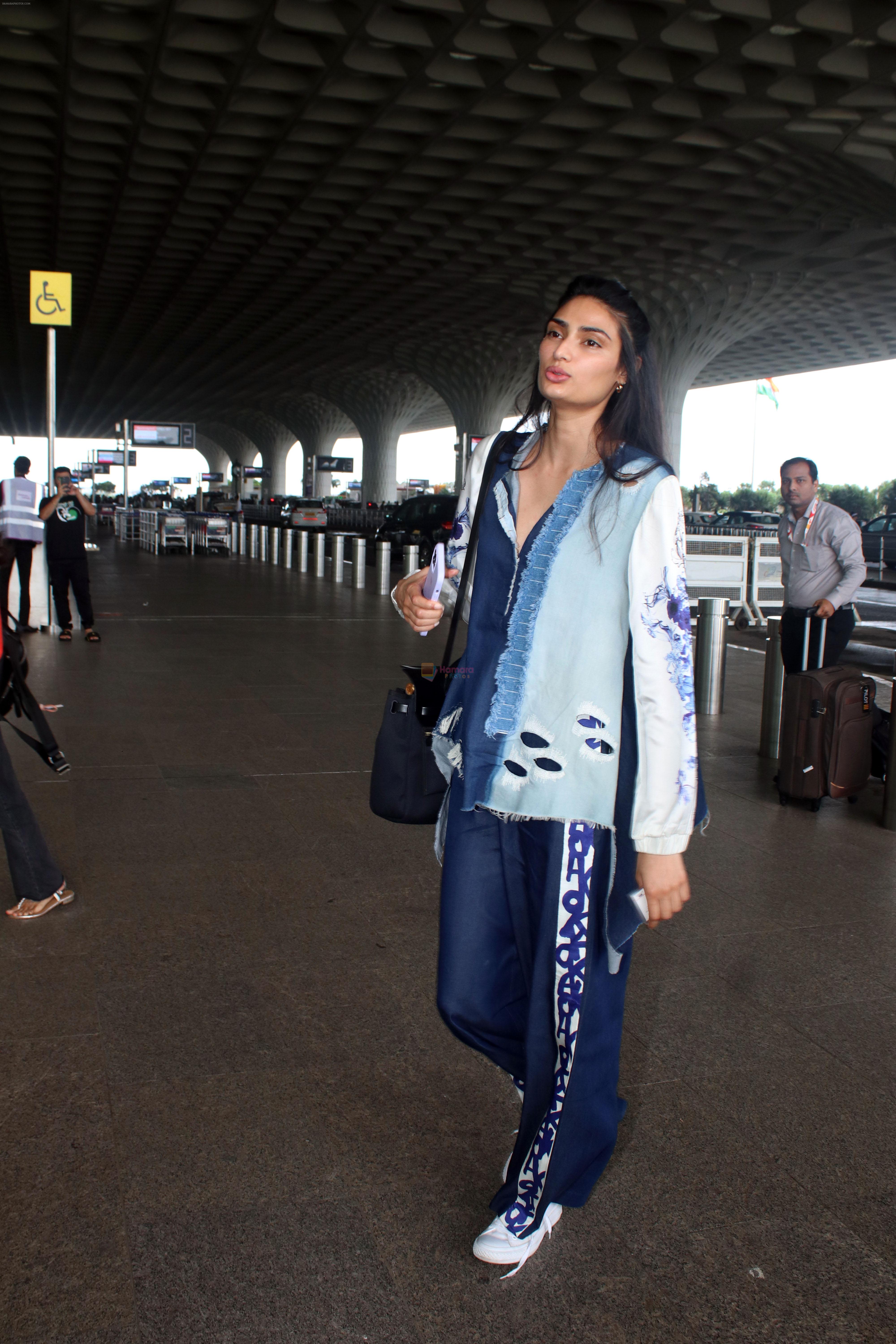 Athiya Shetty seen at the airport on 30 July 2023