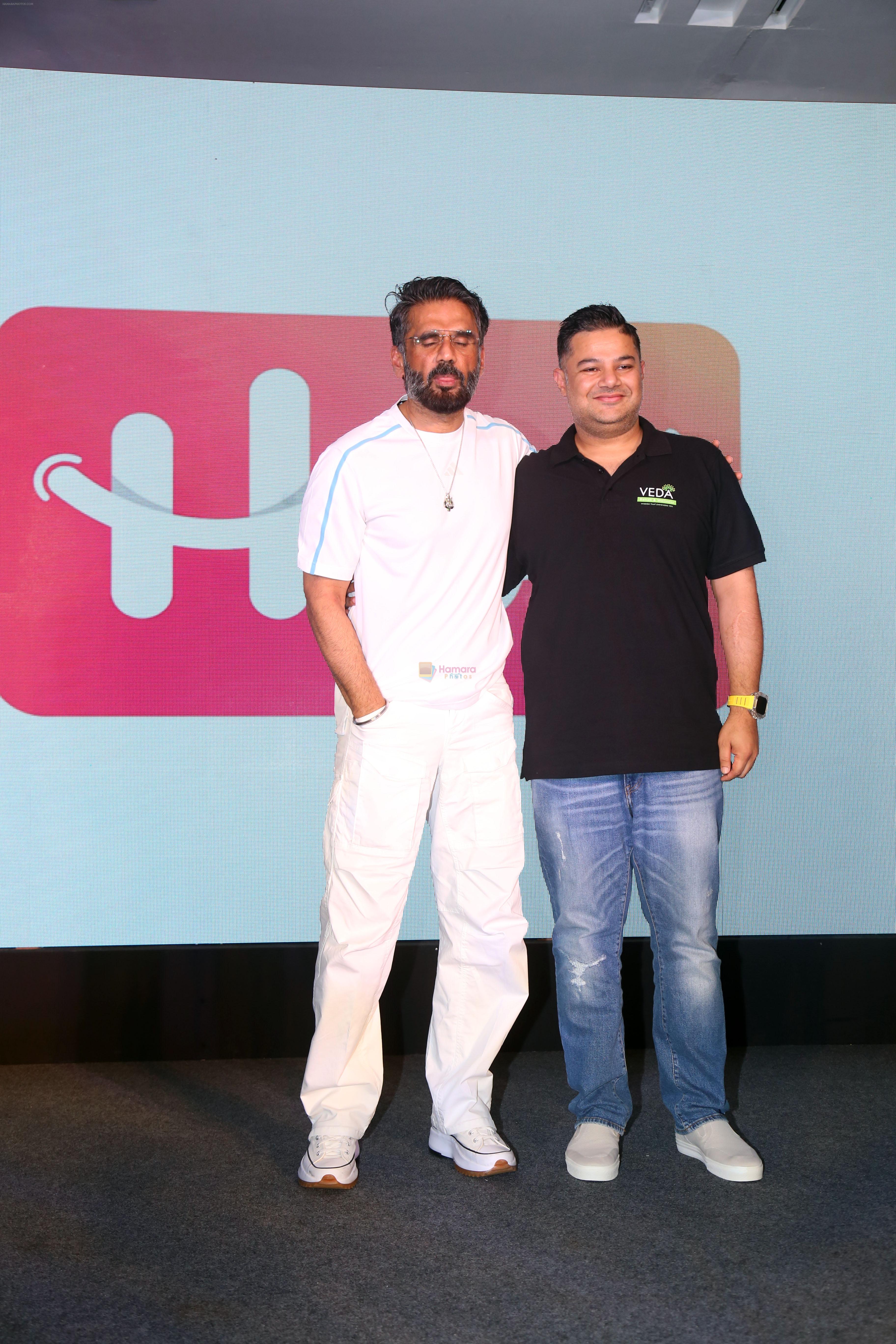 Suniel Shetty at the launch of world first online mental health on 2nd August 2023