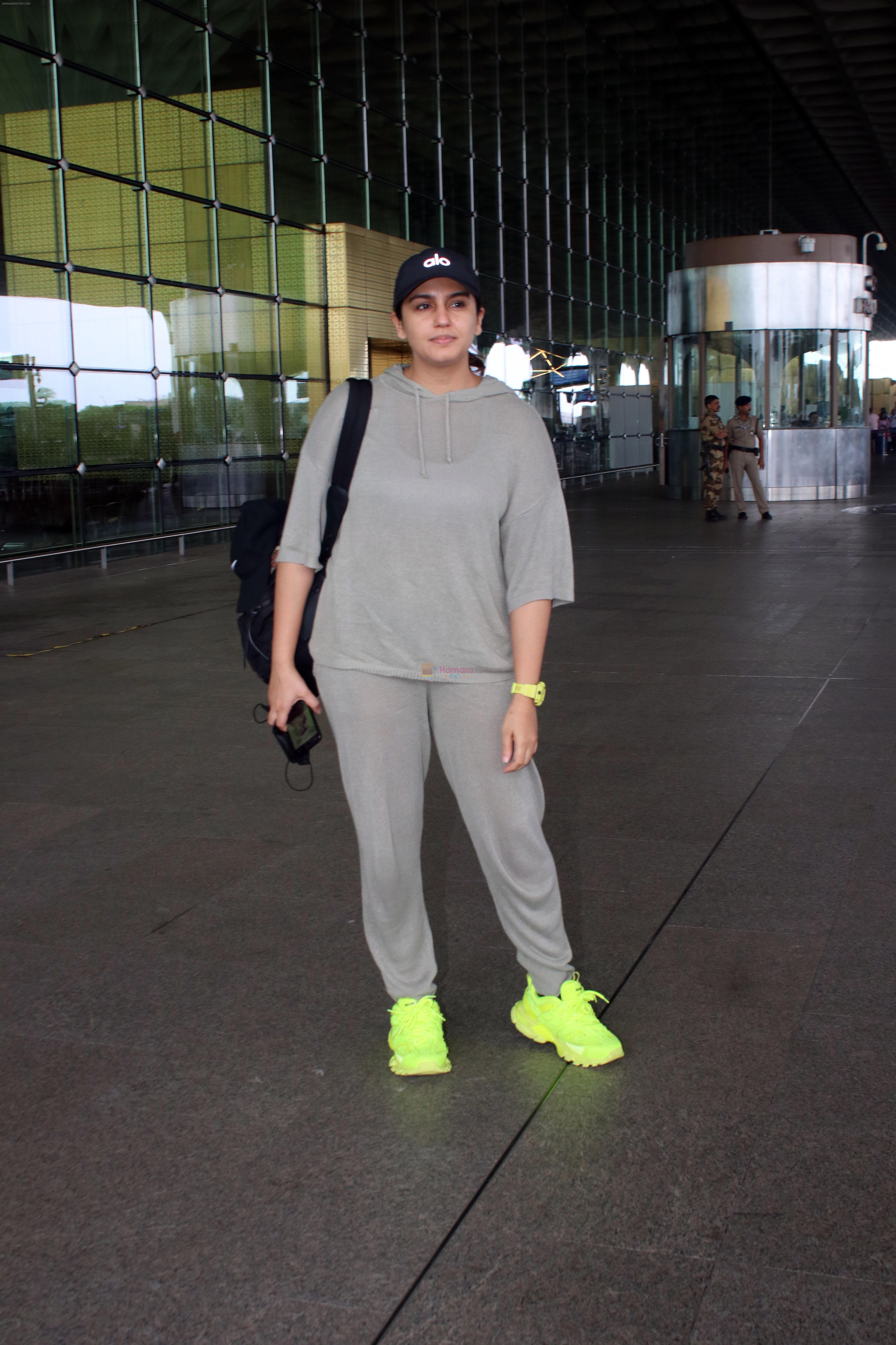 Huma Qureshi seen at the airport on 2 Aug 2023