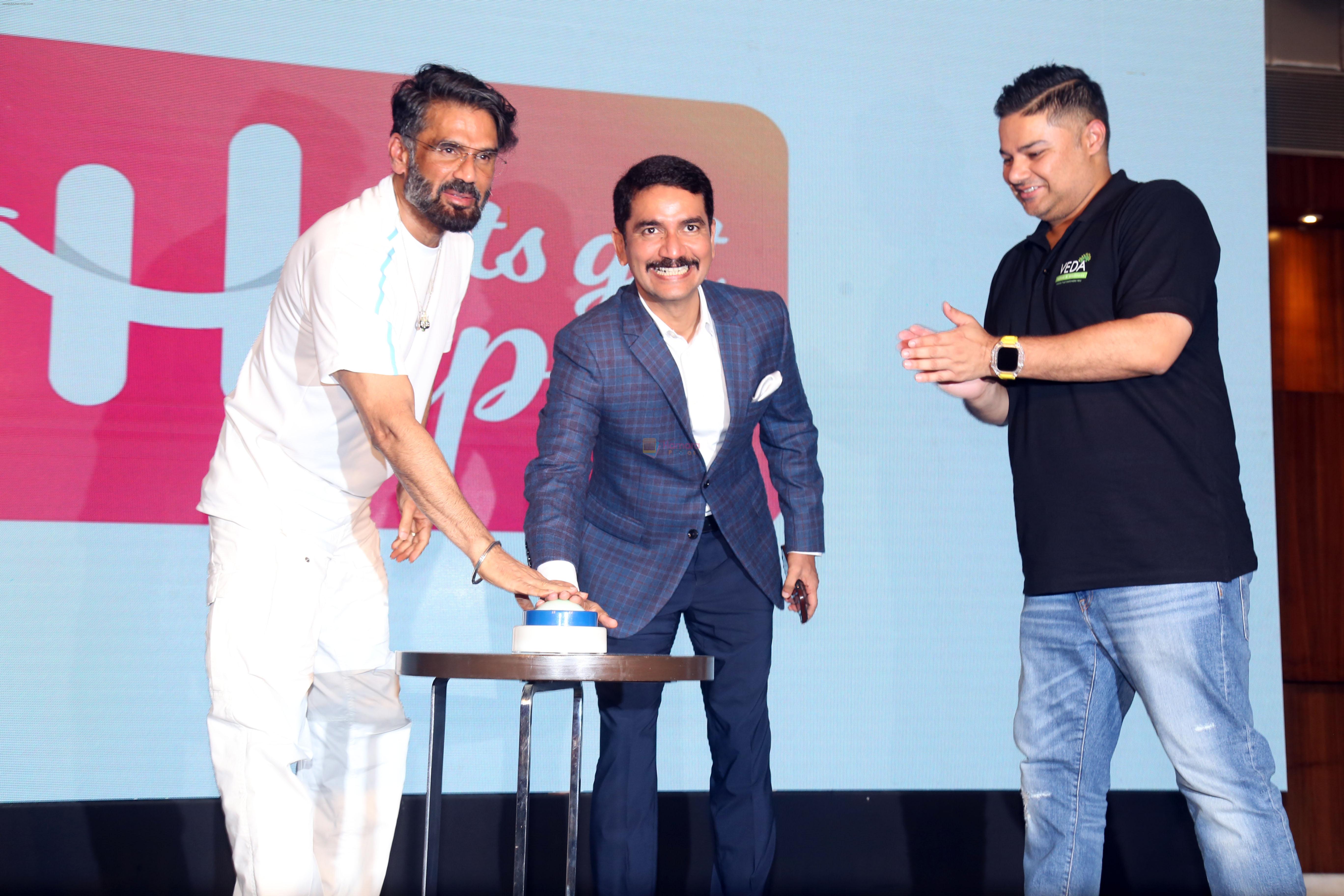 Suniel Shetty at the launch of world first online mental health on 2nd August 2023