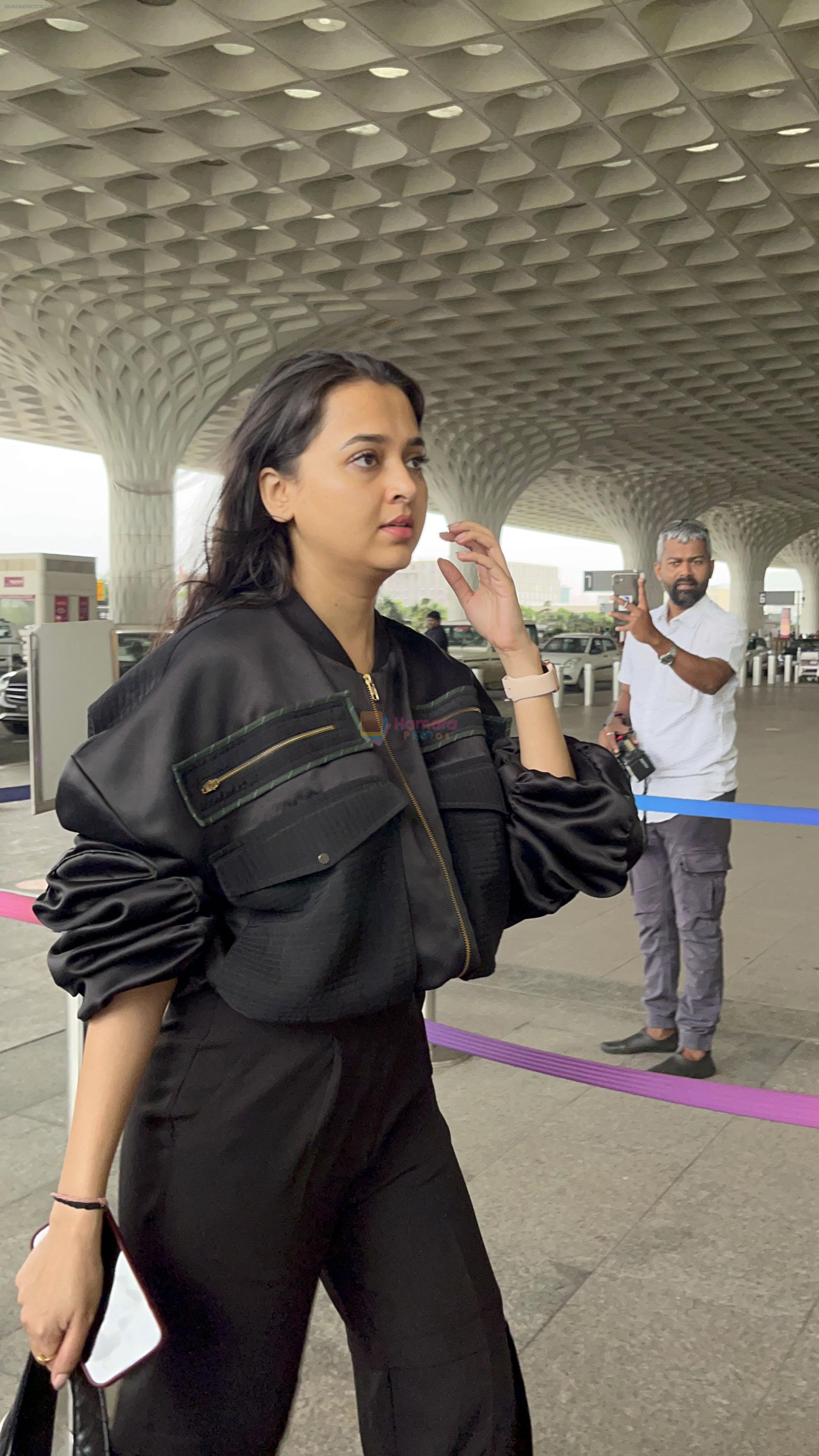 Tejasswi Prakash seen at the airport on 4th August 2023