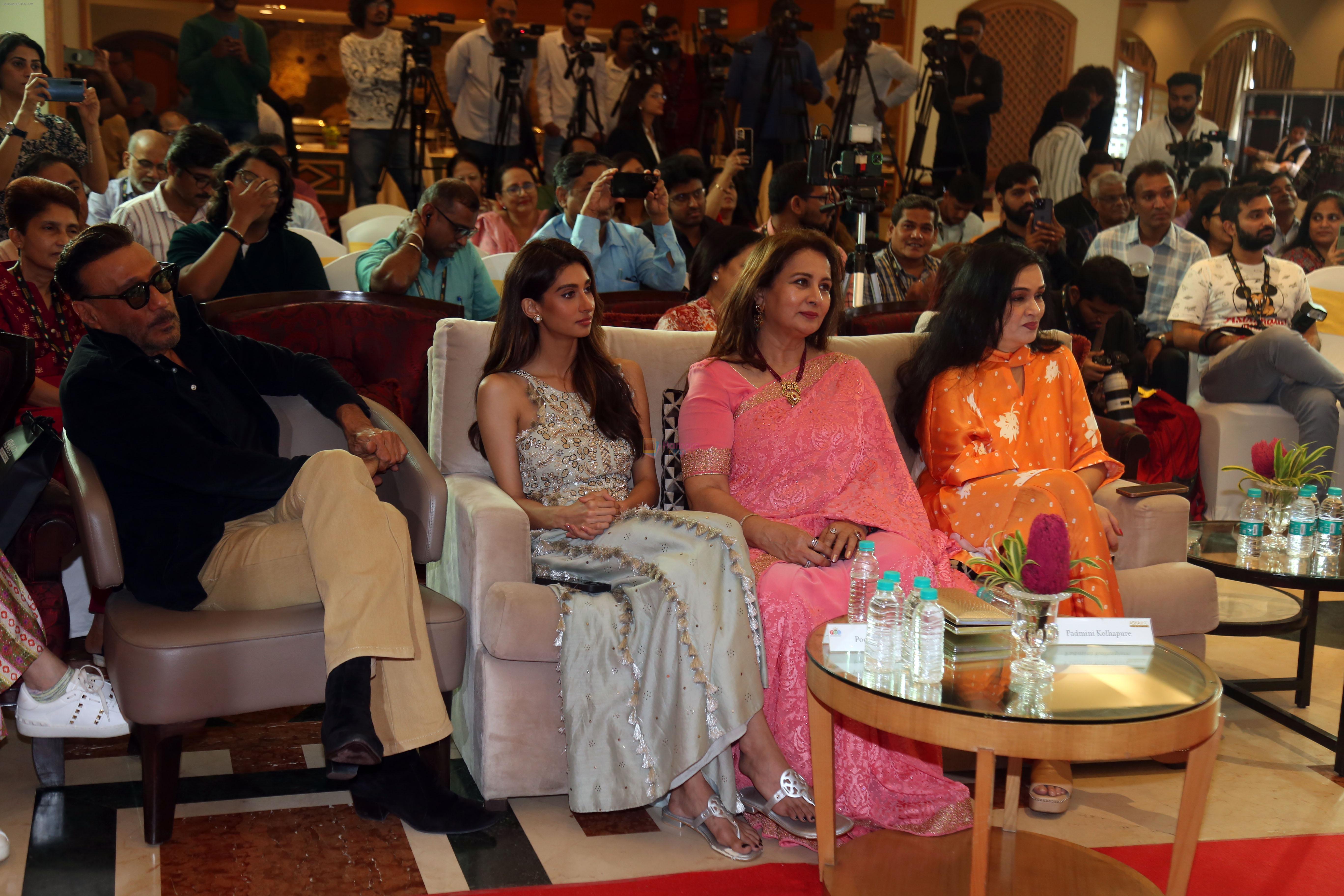 Jackie Shroff, Padmini Kolhapure, Paloma Thakeria, Poonam Dhillon at the Press Conference for Asha@90 Live In Concert in Dubai on 8th August 2023