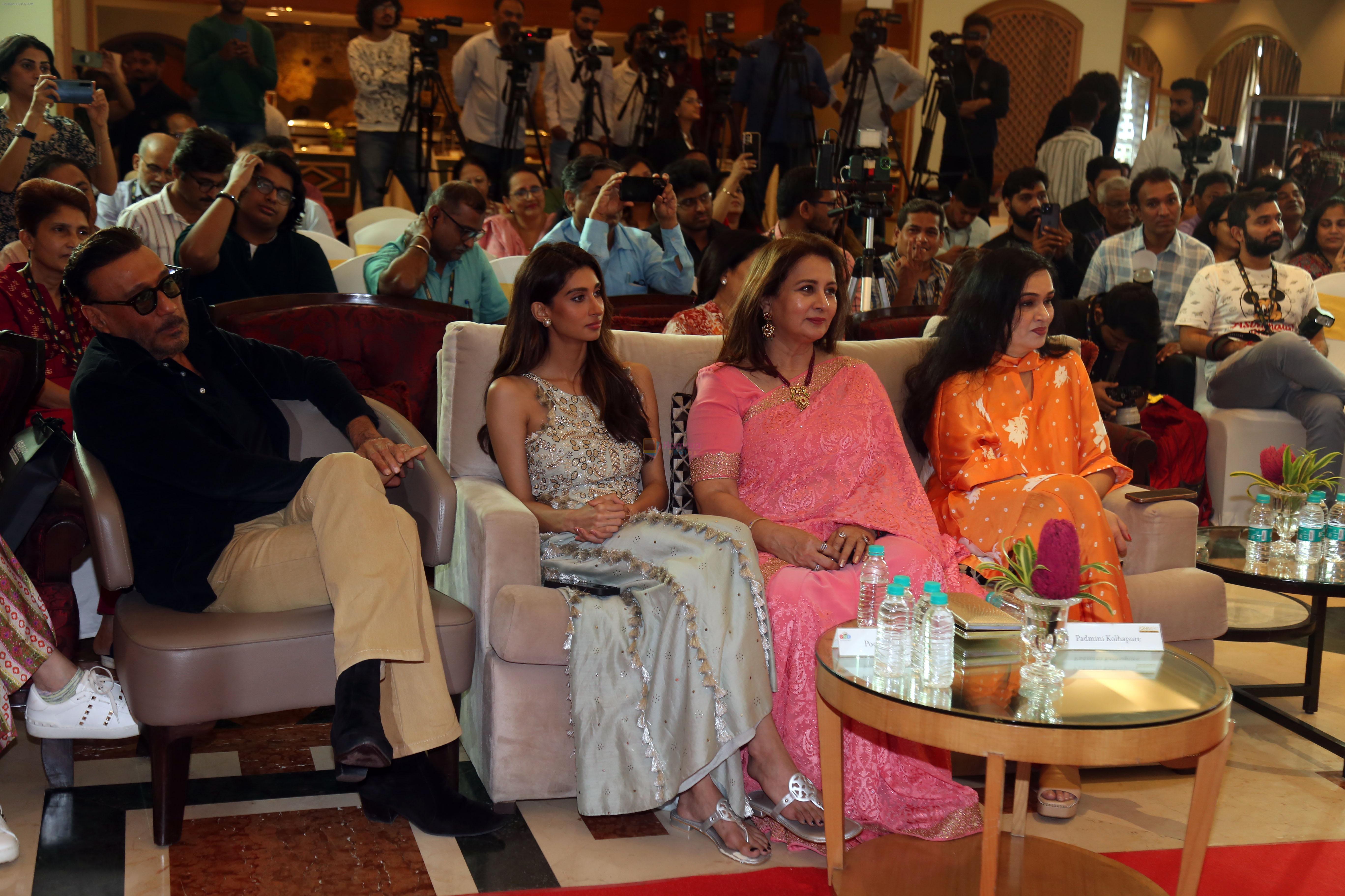 Jackie Shroff, Padmini Kolhapure, Paloma Thakeria, Poonam Dhillon at the Press Conference for Asha@90 Live In Concert in Dubai on 8th August 2023