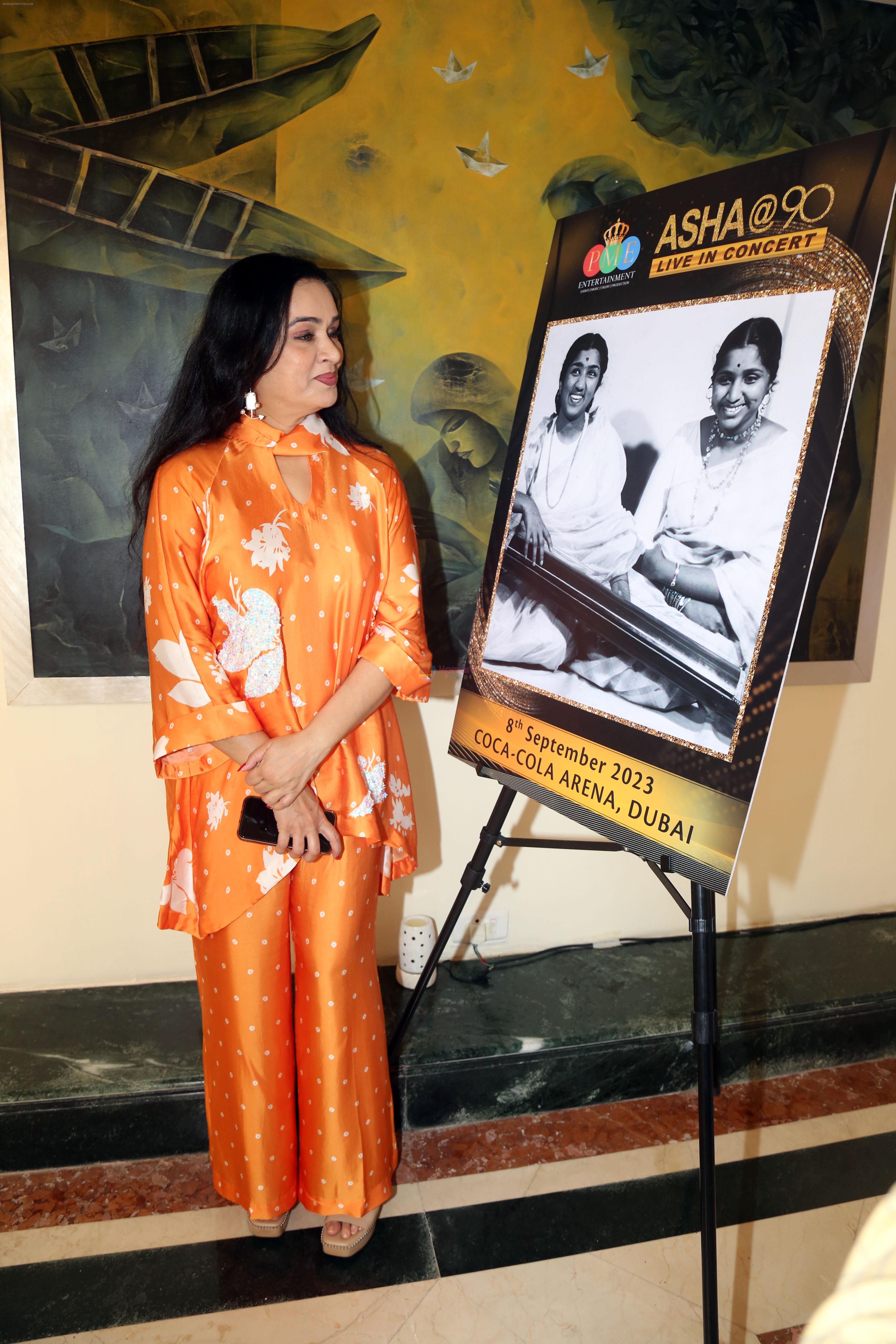 Padmini Kolhapure at the Press Conference for Asha@90 Live In Concert in Dubai on 8th August 2023