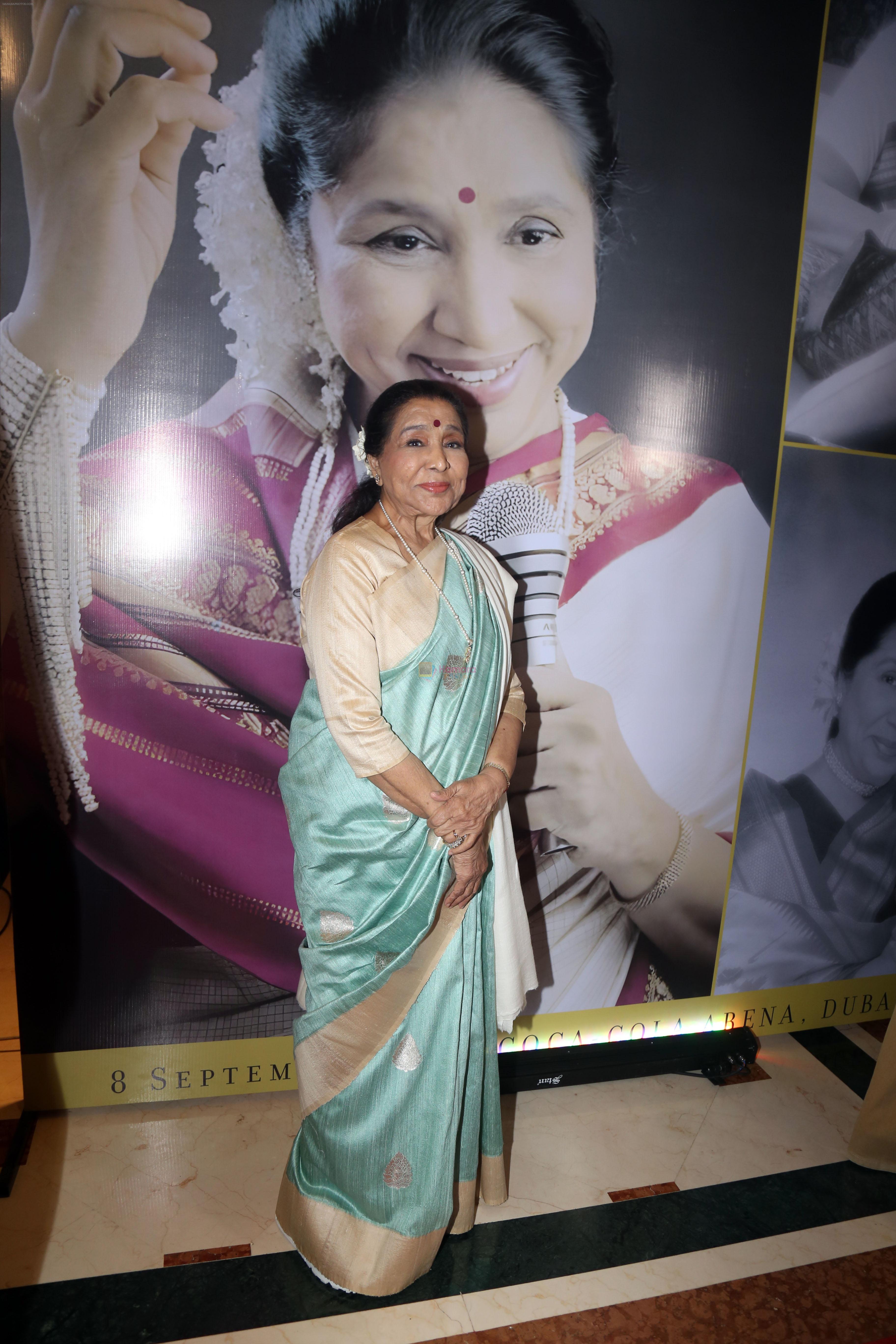 Asha Bhosle at the Press Conference for Asha@90 Live In Concert in Dubai on 8th August 2023