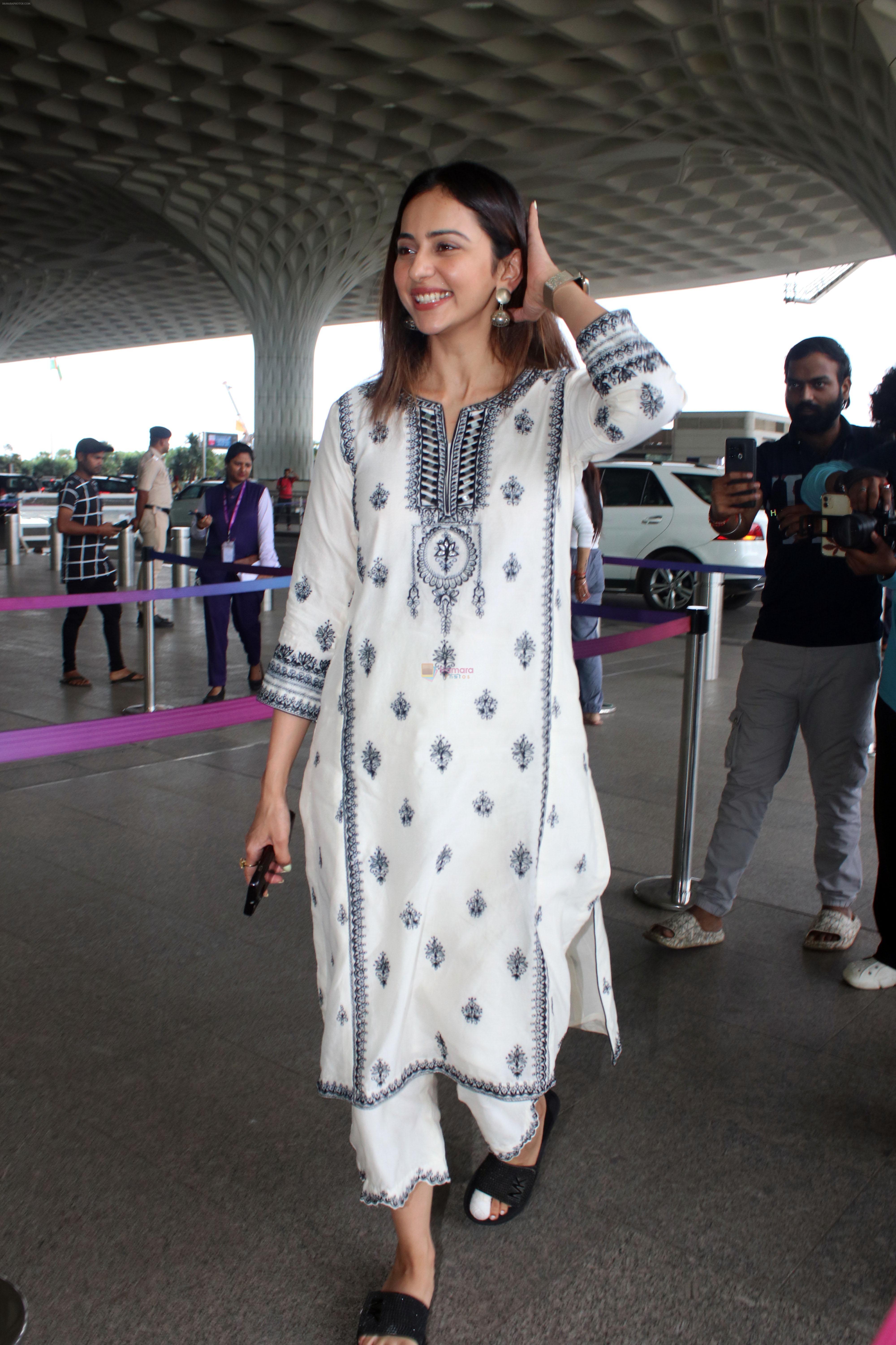 Rakul Preet Singh spotted at the airport on 9th August 2023