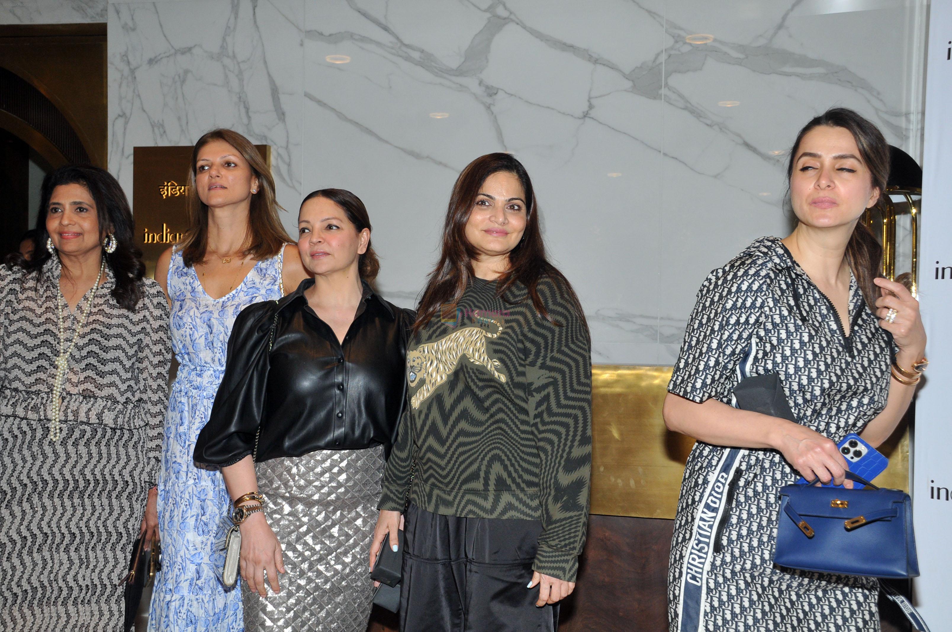 Alvira Khan Agnihotri, Deanne Pandey, Gauri Pohoomul, Nandita Mahtani, Tanya Deol on the Red Carpet of Indian Accent on 9th August 2023
