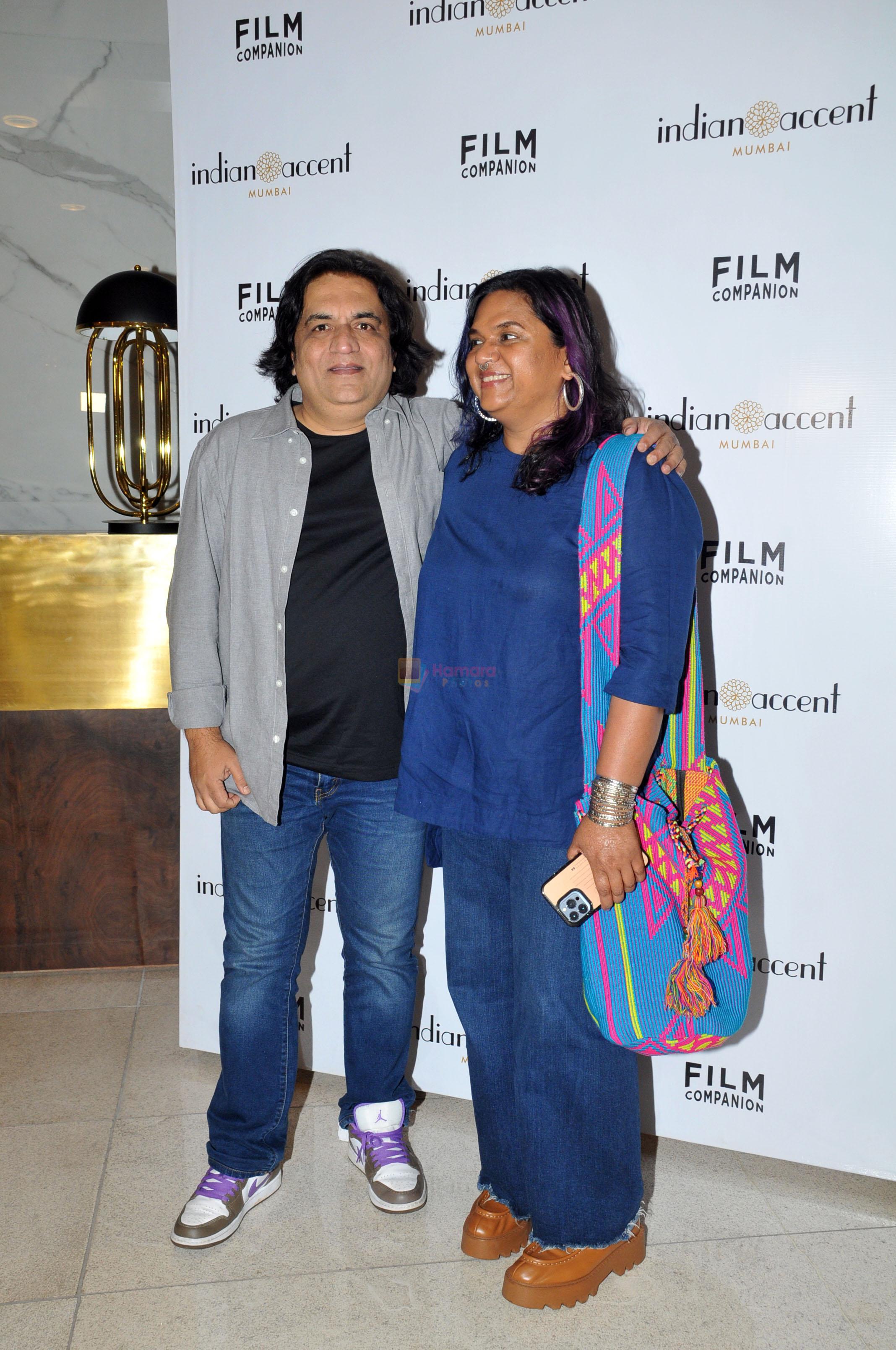 Smriti Kiran, Swanand Kirkire on the Red Carpet of Indian Accent on 9th August 2023