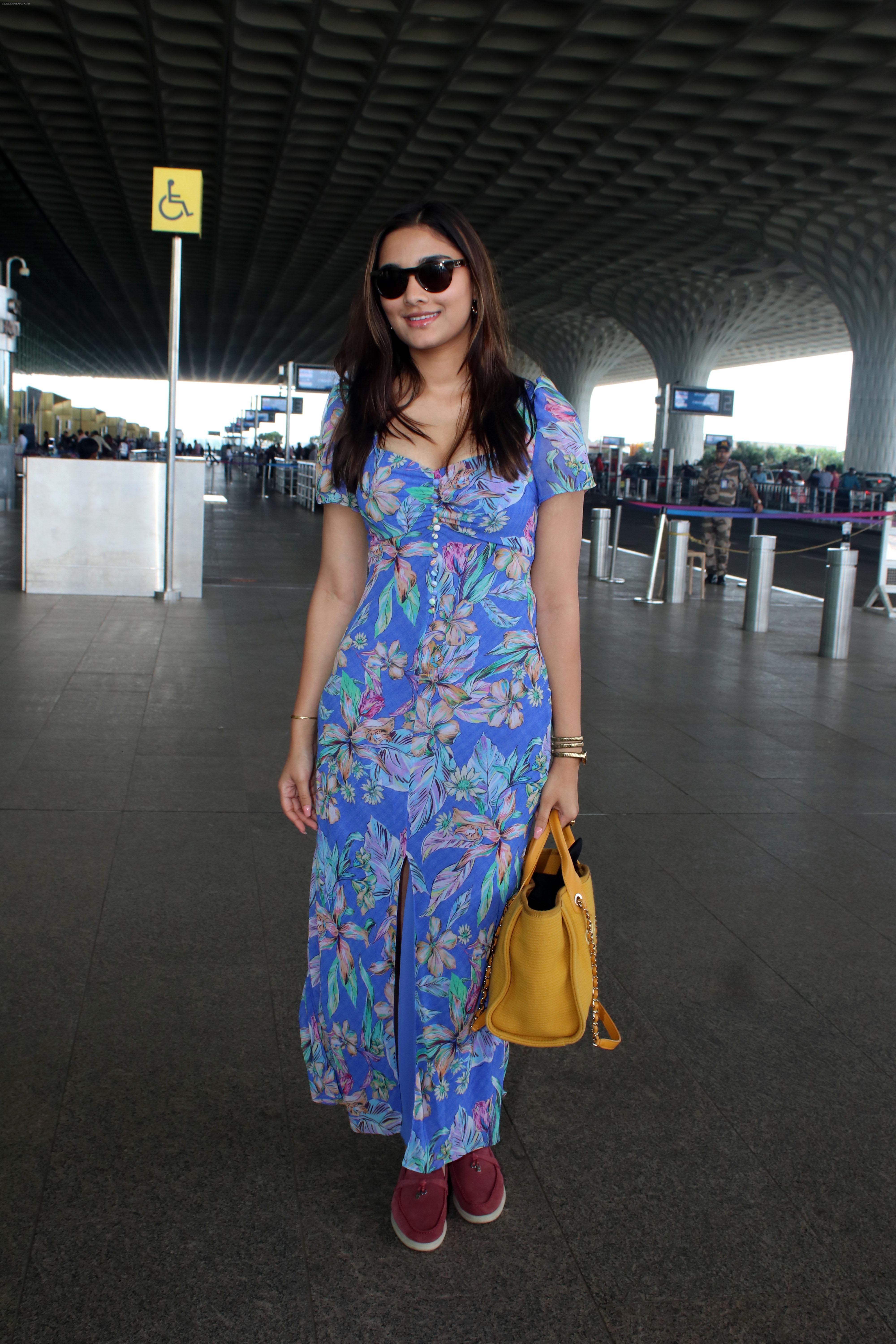 Saiee Manjrekar spotted at the Airport Departure on 11th August 2023