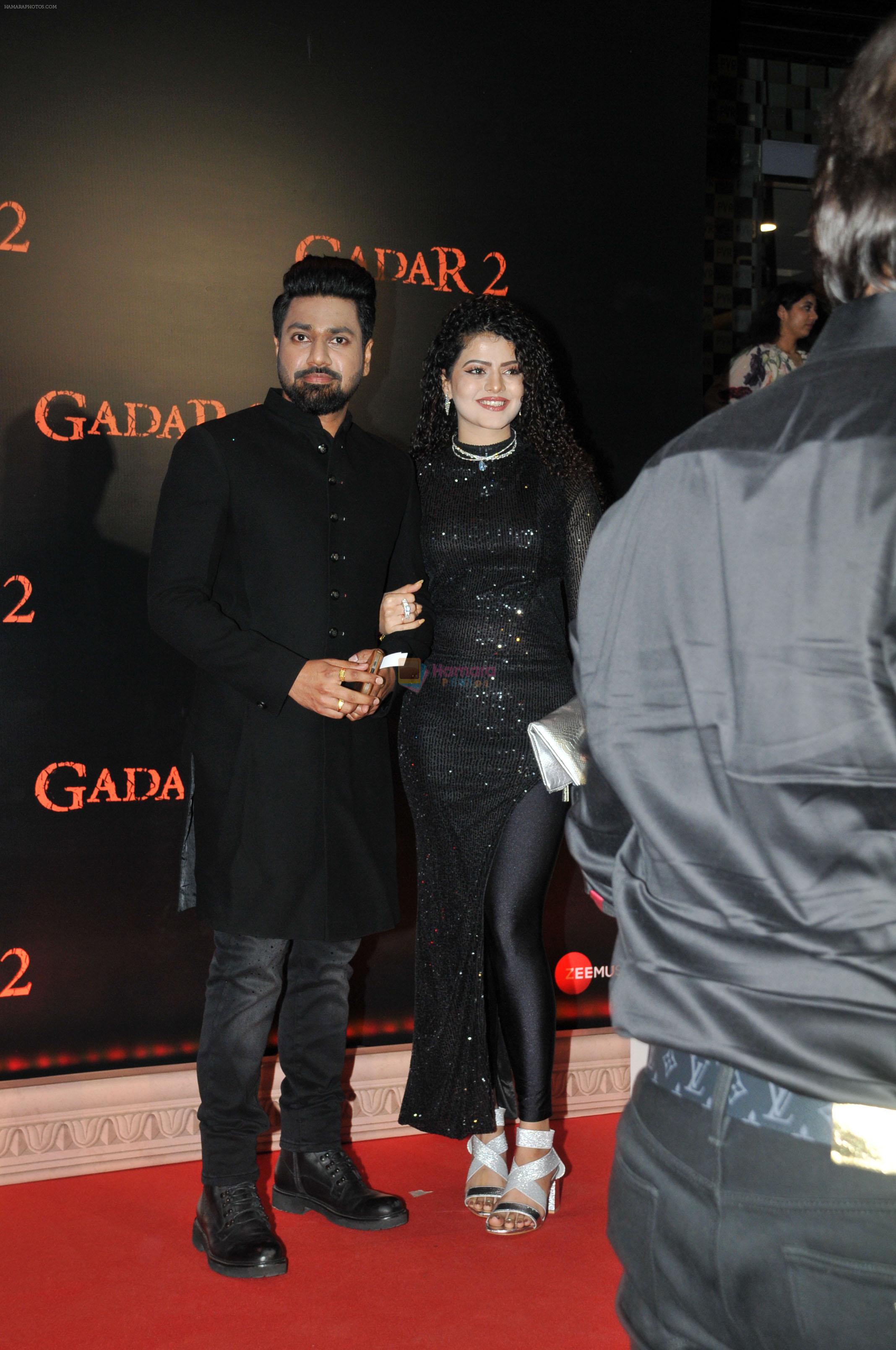 Mithoon, Palak Muchhal at the Grand Premiere of Film Gadar 2 on 11th August 2023