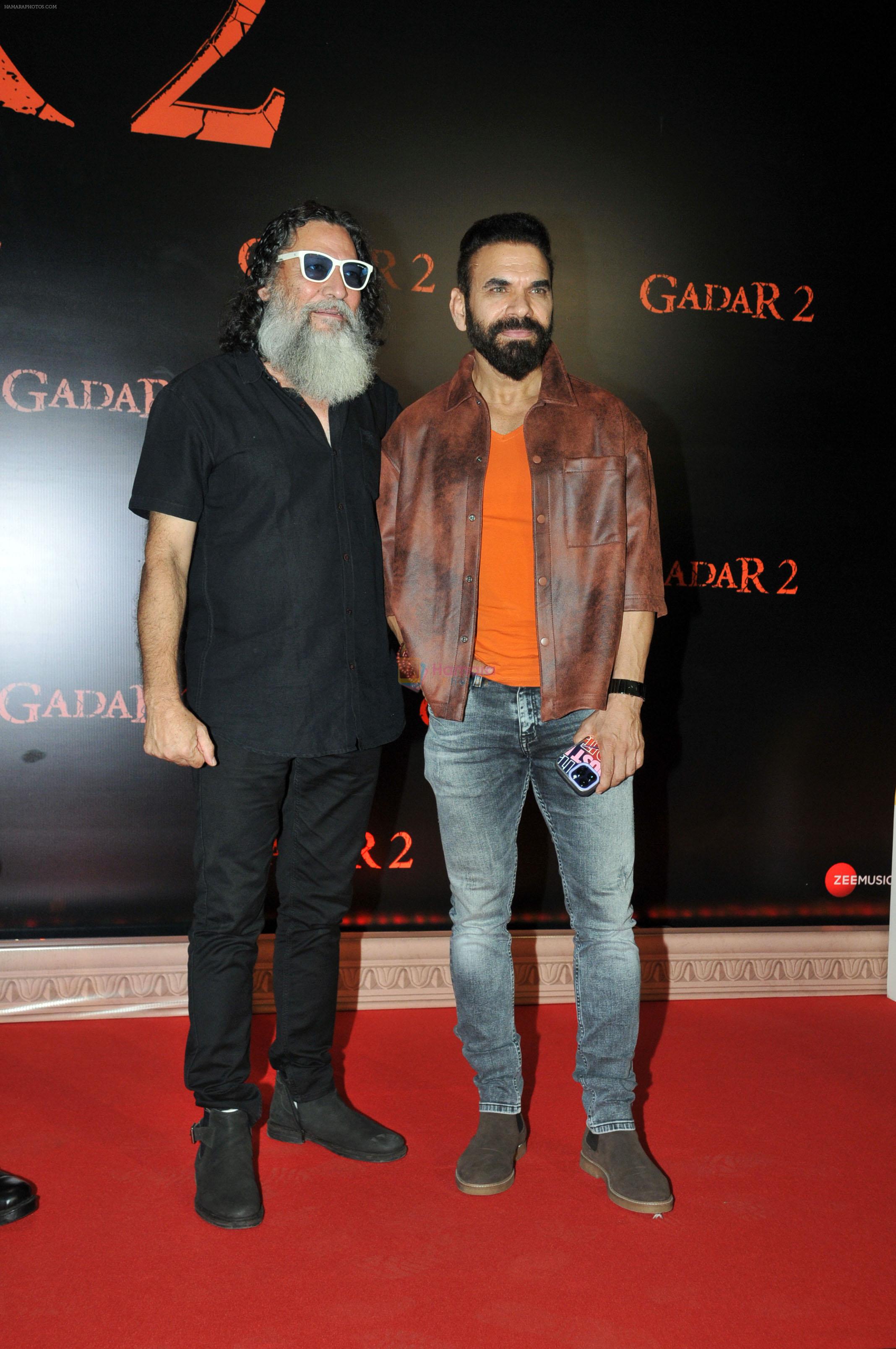 Anil George, Rohit Choudhary at the Grand Premiere of Film Gadar 2 on 11th August 2023