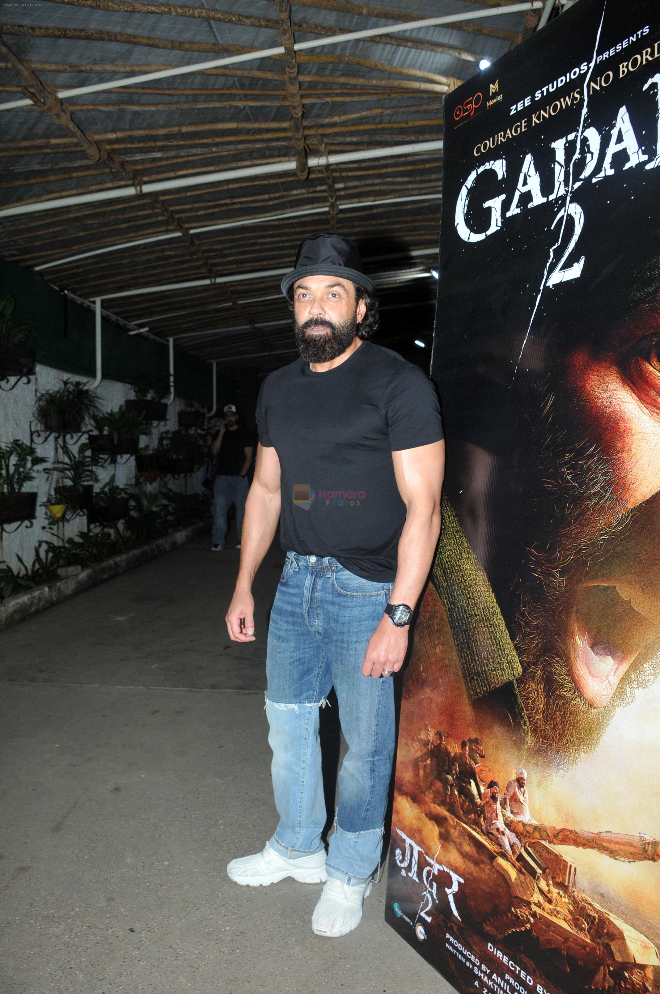 Bobby Deol at the Special Screening of Film Gadar 2 at Sunny Super Sound on 12th August 2023