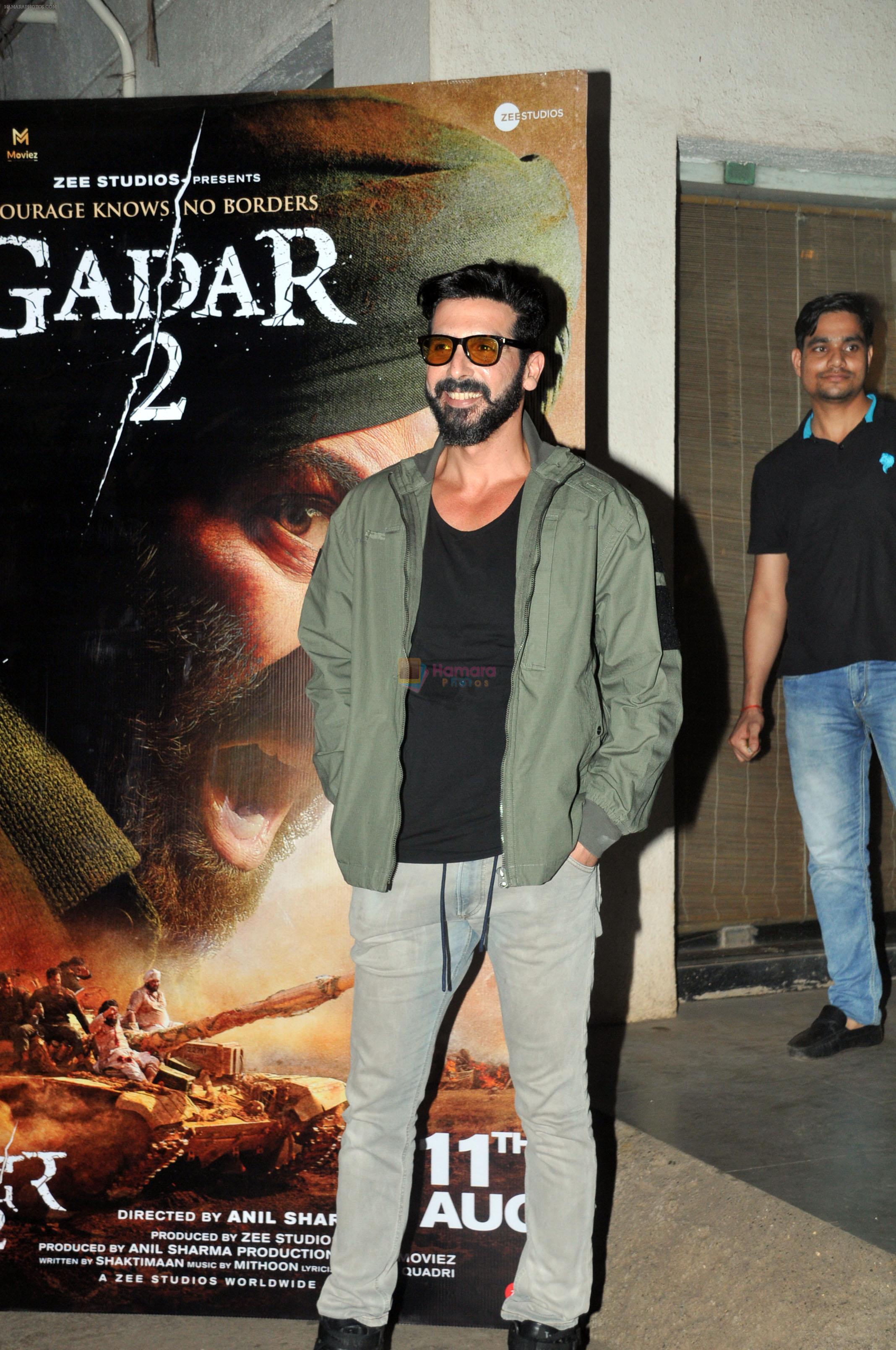 Zayed Khan at the Special Screening of Film Gadar 2 at Sunny Super Sound on 12th August 2023