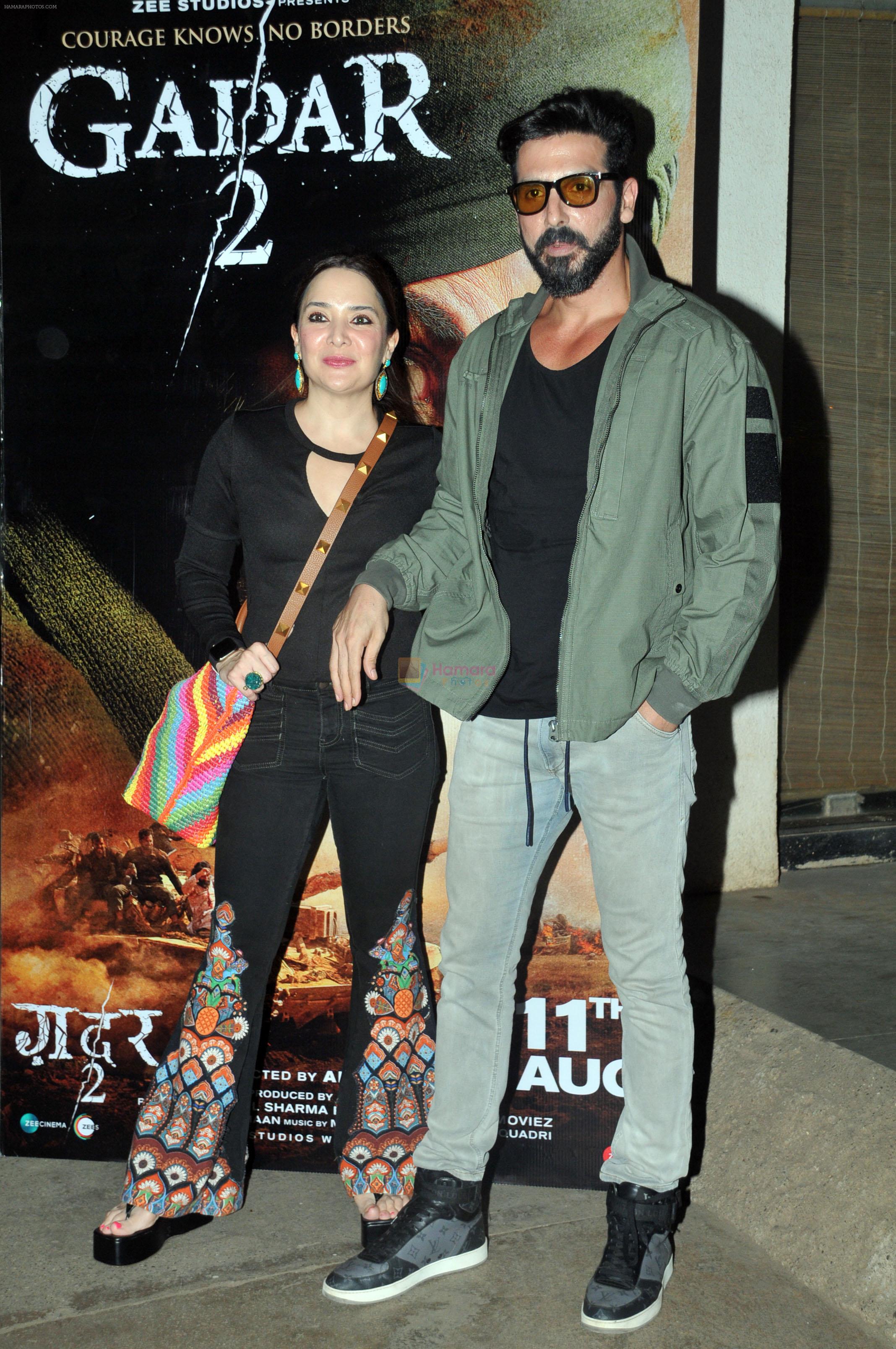 Malaika Parekh, Zayed Khan at the Special Screening of Film Gadar 2 at Sunny Super Sound on 12th August 2023