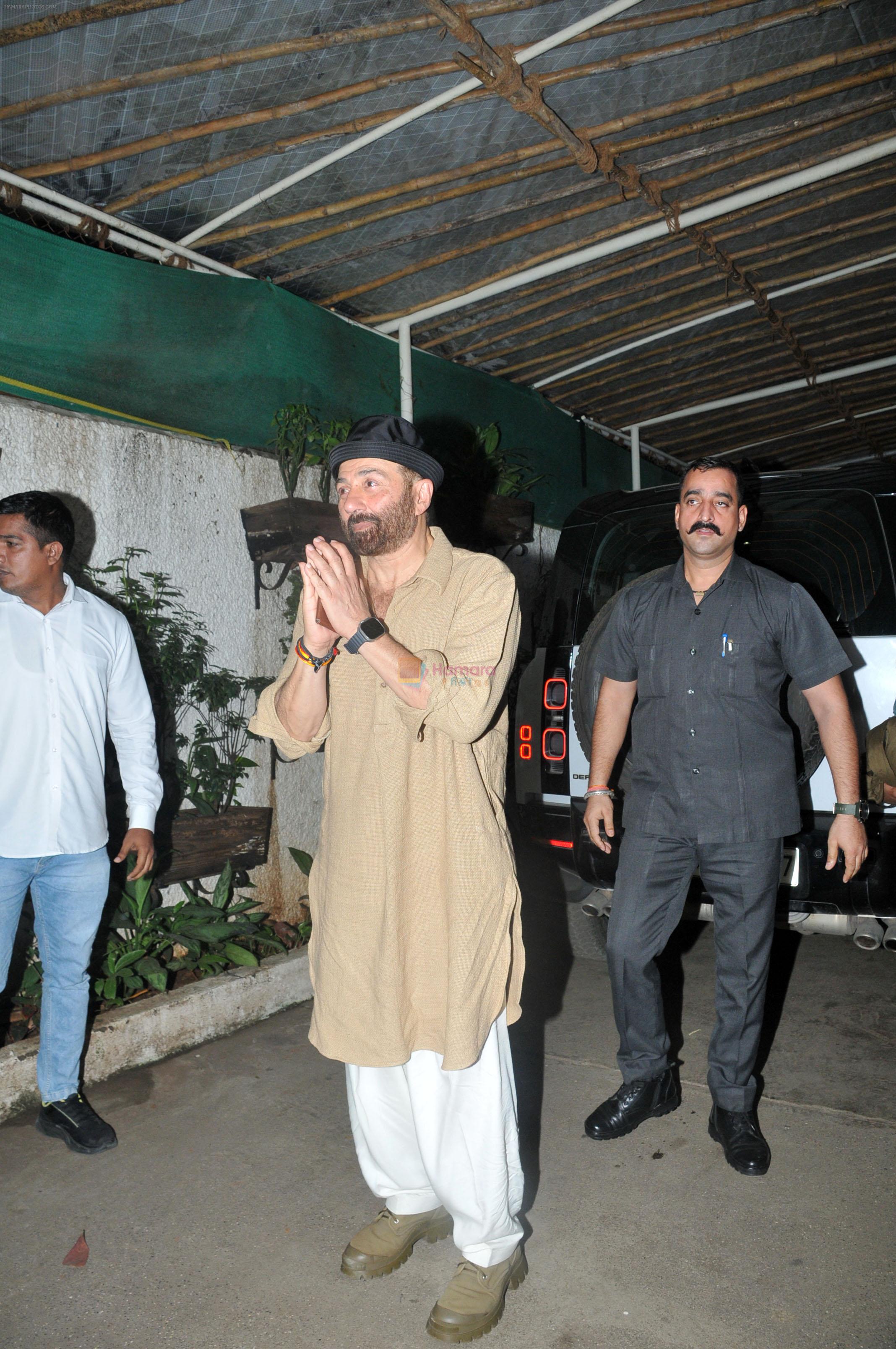 Sunny Deol at the Special Screening of Film Gadar 2 at Sunny Super Sound on 12th August 2023
