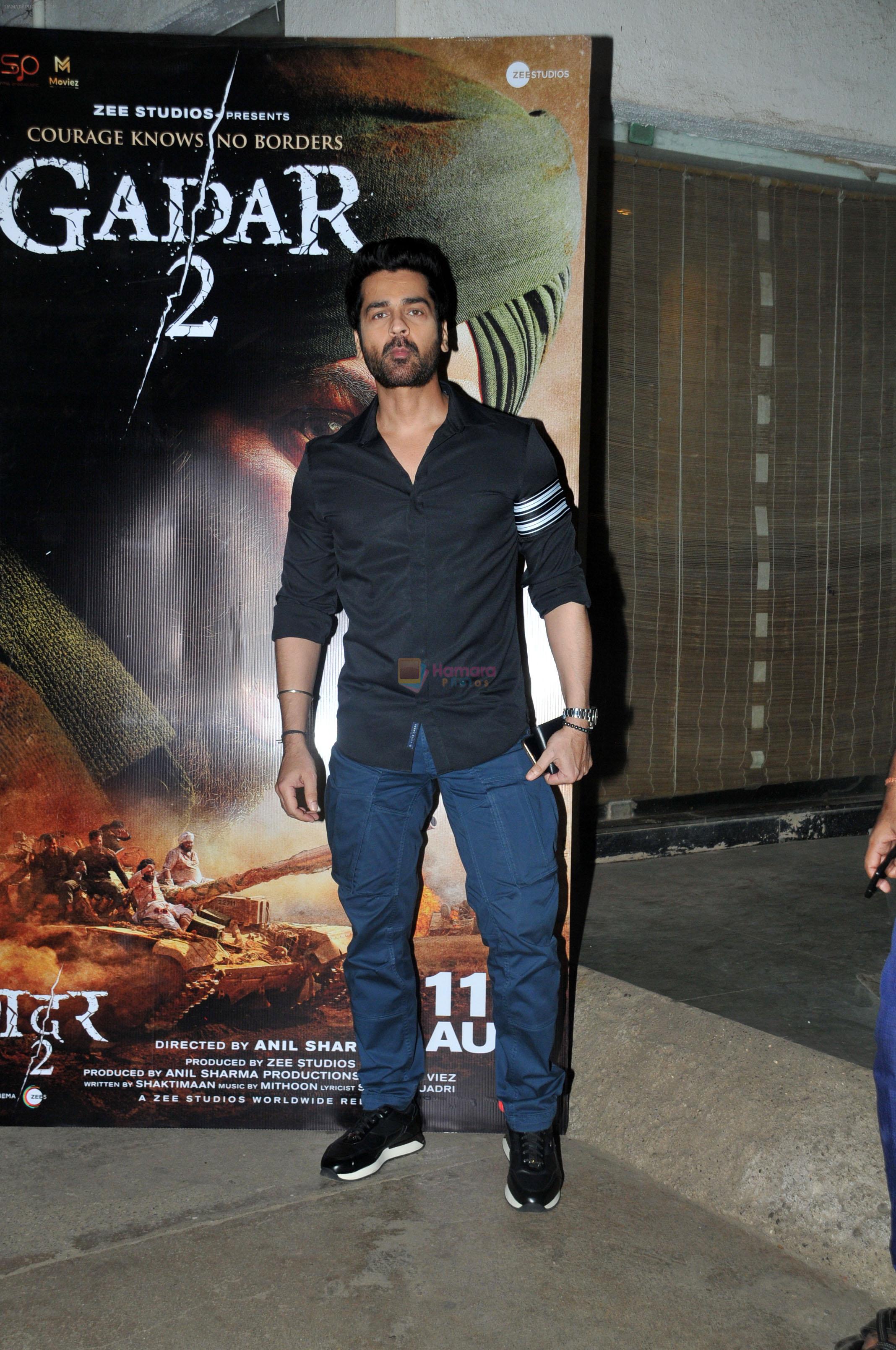 Arjan Bajwa at the Special Screening of Film Gadar 2 at Sunny Super Sound on 12th August 2023