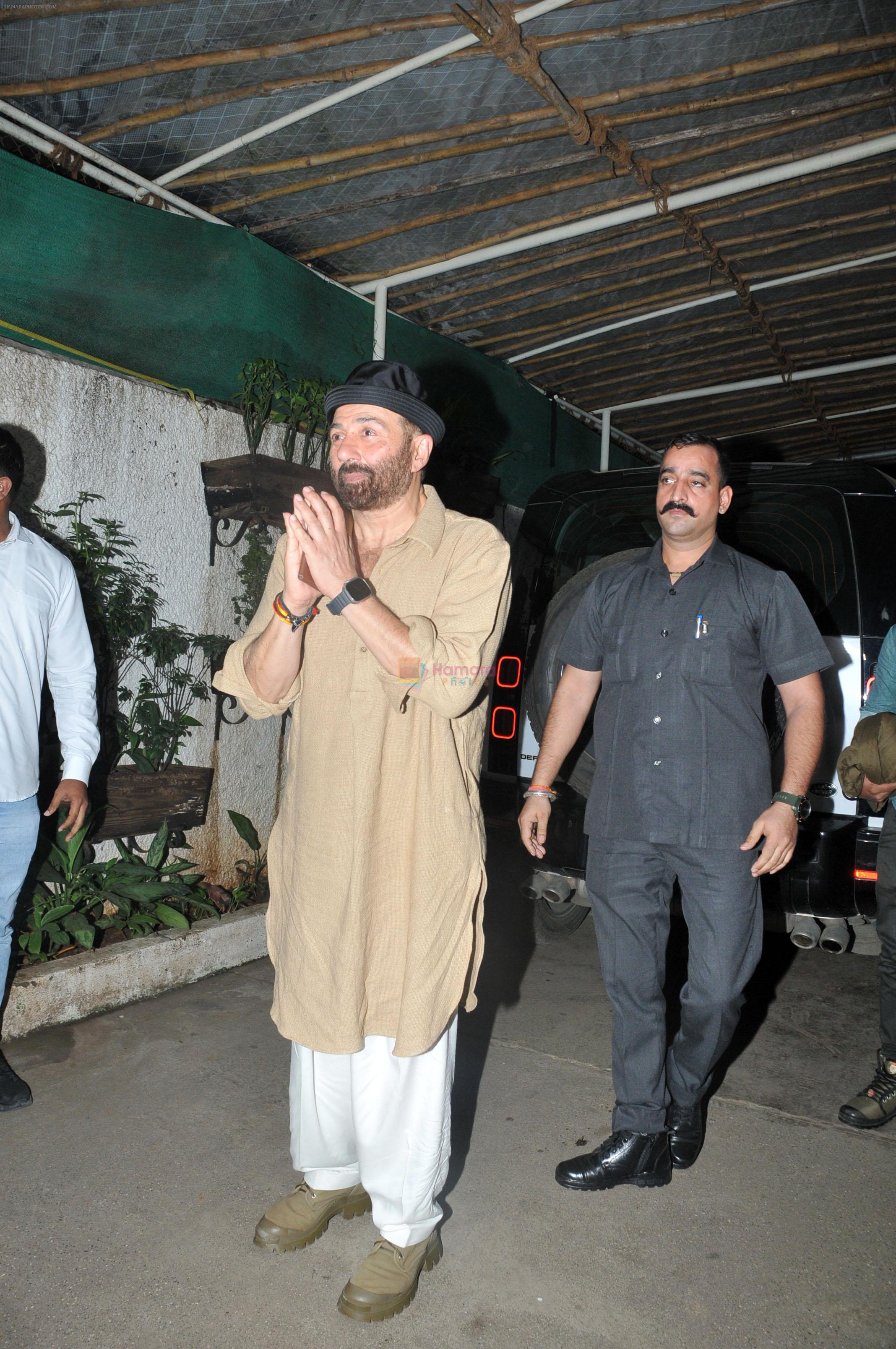 Sunny Deol at the Special Screening of Film Gadar 2 at Sunny Super Sound on 12th August 2023