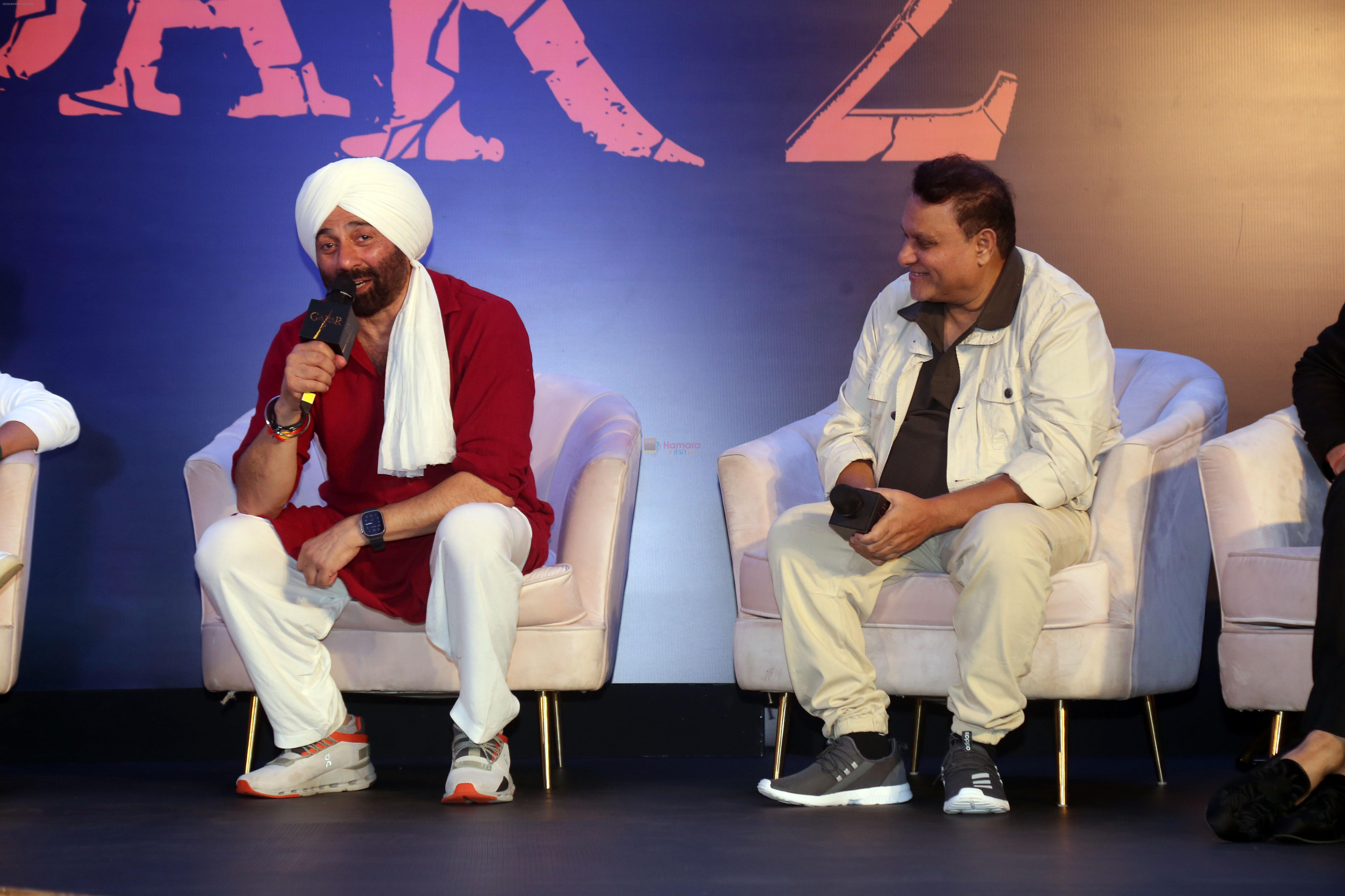Anil Sharma, Sunny Deol at Gadar 2 press conference on 14th August 2023