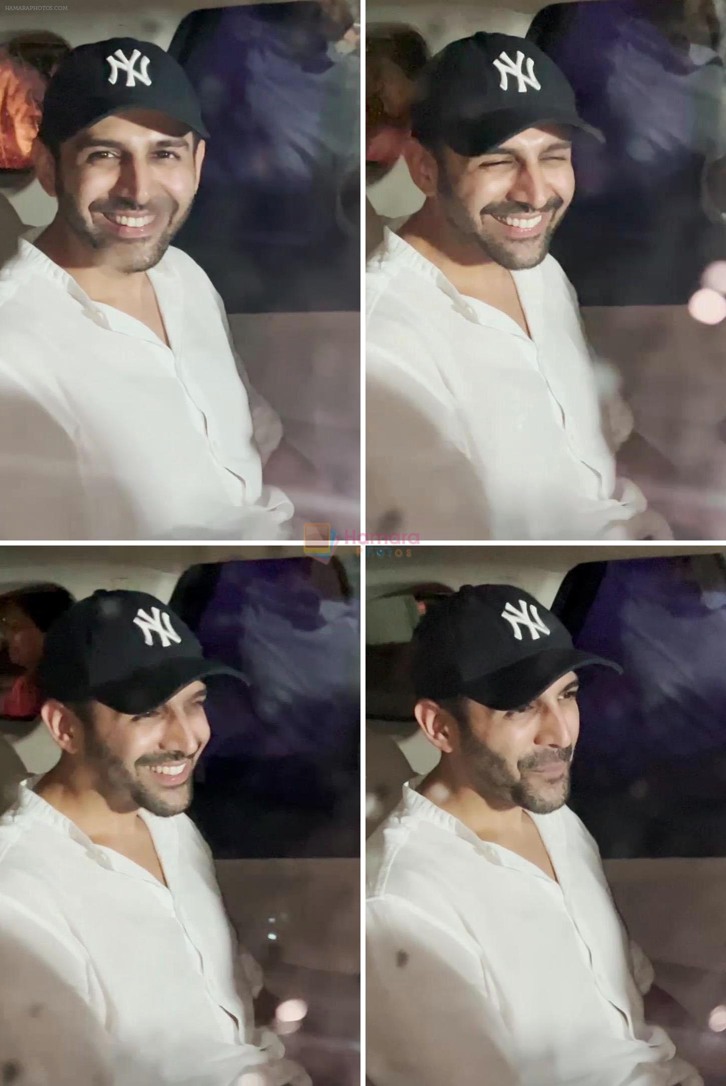 Kartik Aaryan spotted after a movie outside Gaiety Galaxy in Bandra on 16th August 2023