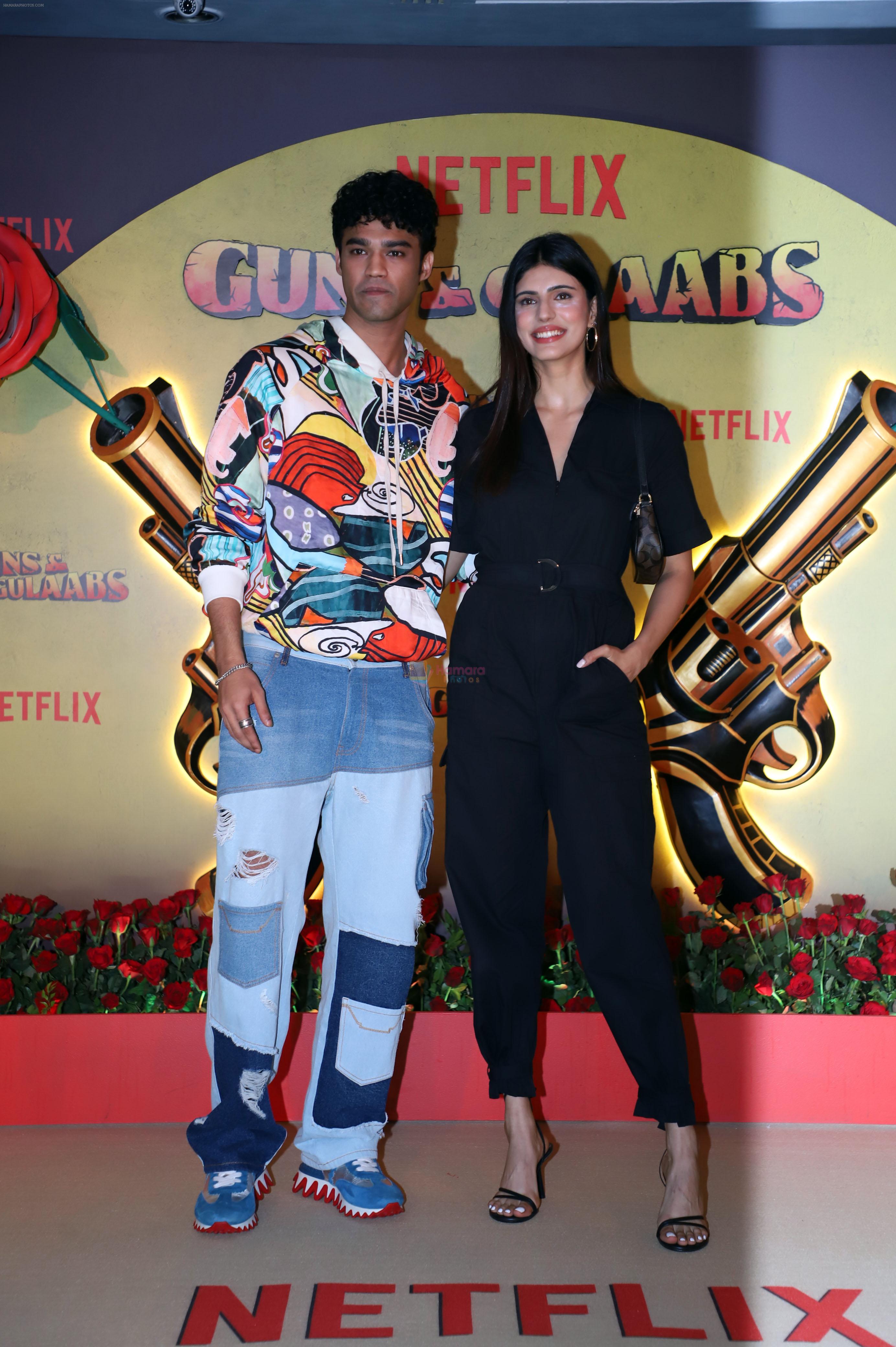 Babil Khan, Medha Rana at the premiere of Netflix Web Series Guns and Gulaabs on 16th August 2023