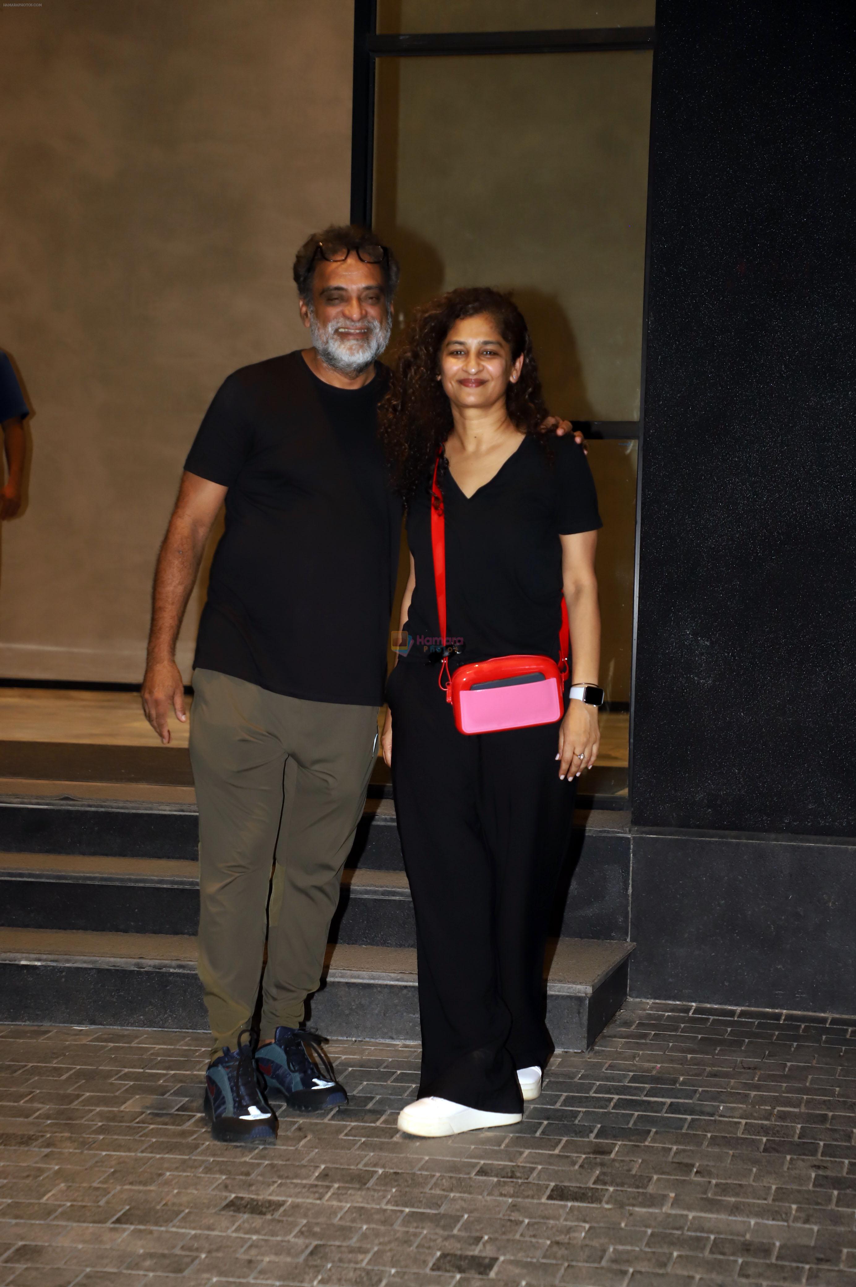 Gauri Shinde, R. Balki at Special Screening of Ghoomer at Light Box in Khar on 17th August 2023