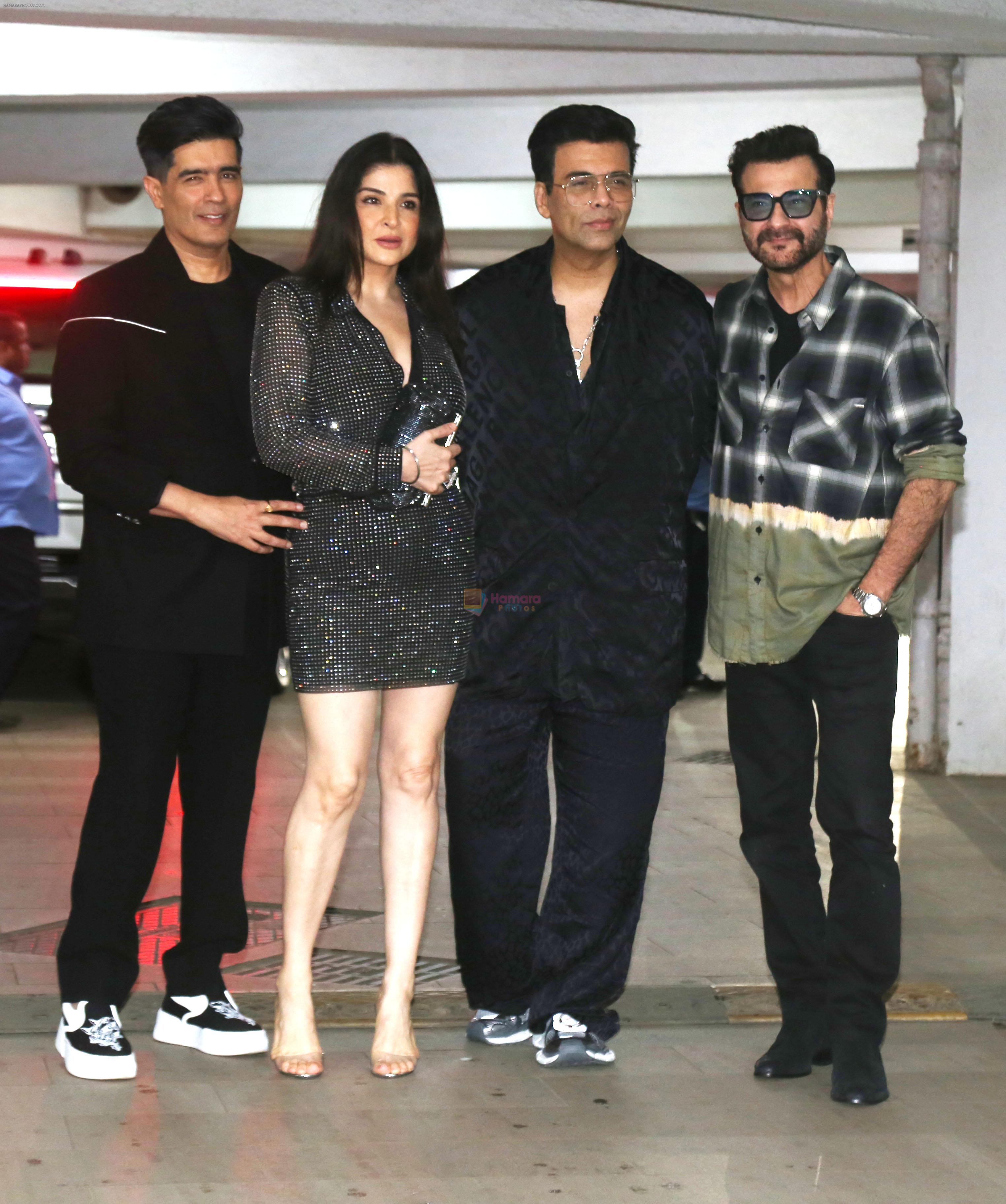 Karan Johar, Maheep Kapoor, Manish Malhotra, Sanjay Kapoor attends Ritesh Sidhwani Party at his Residence in Bandra on 18th August 2023