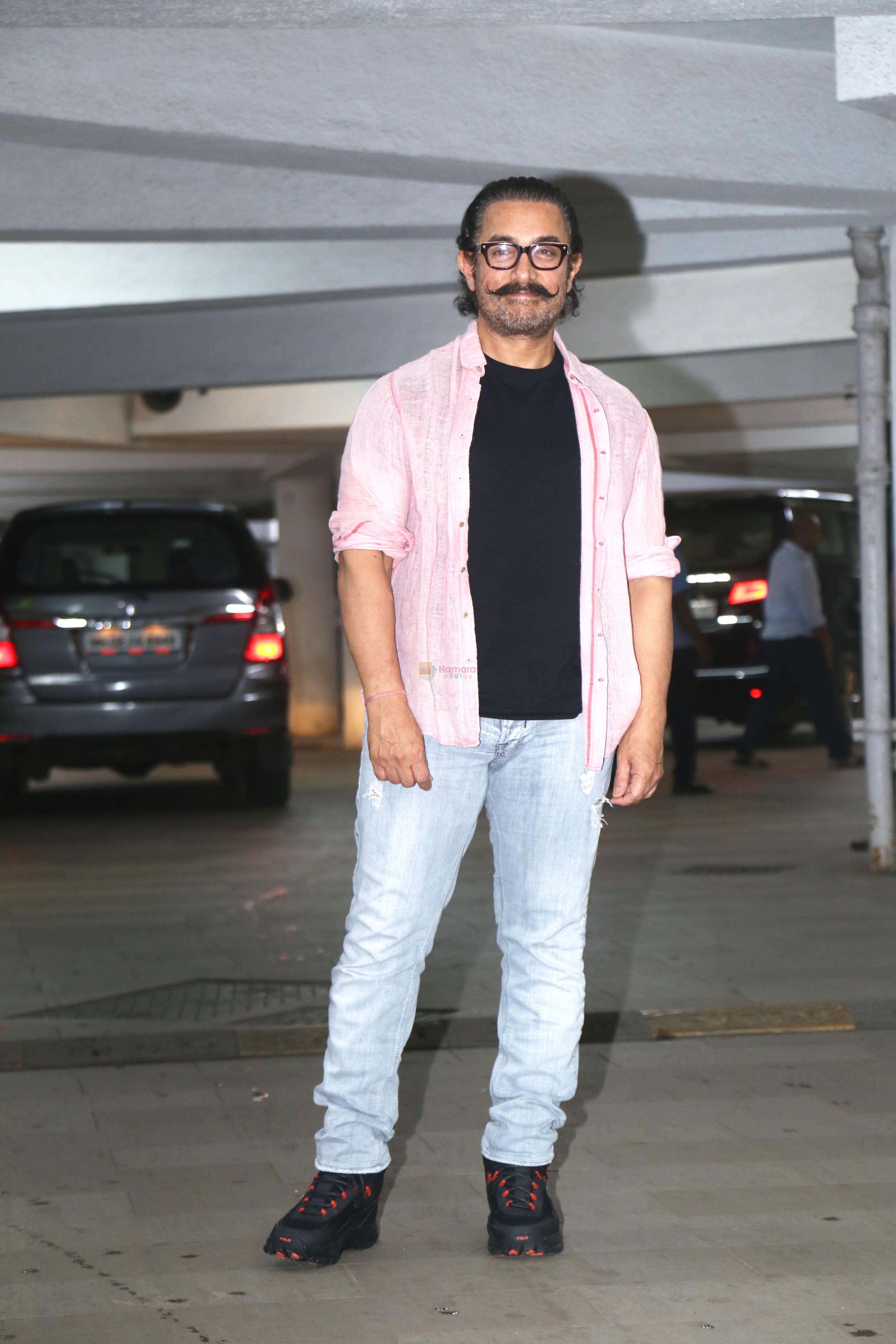 Aamir Khan attends Ritesh Sidhwani Party at his Residence in Bandra on 18th August 2023