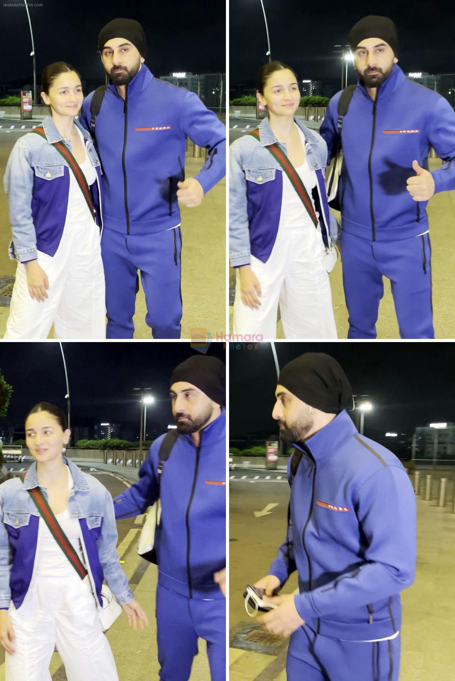 Alia Bhatt and Ranbir Kapoor Spotted At Airport Departure on 20th August 2023