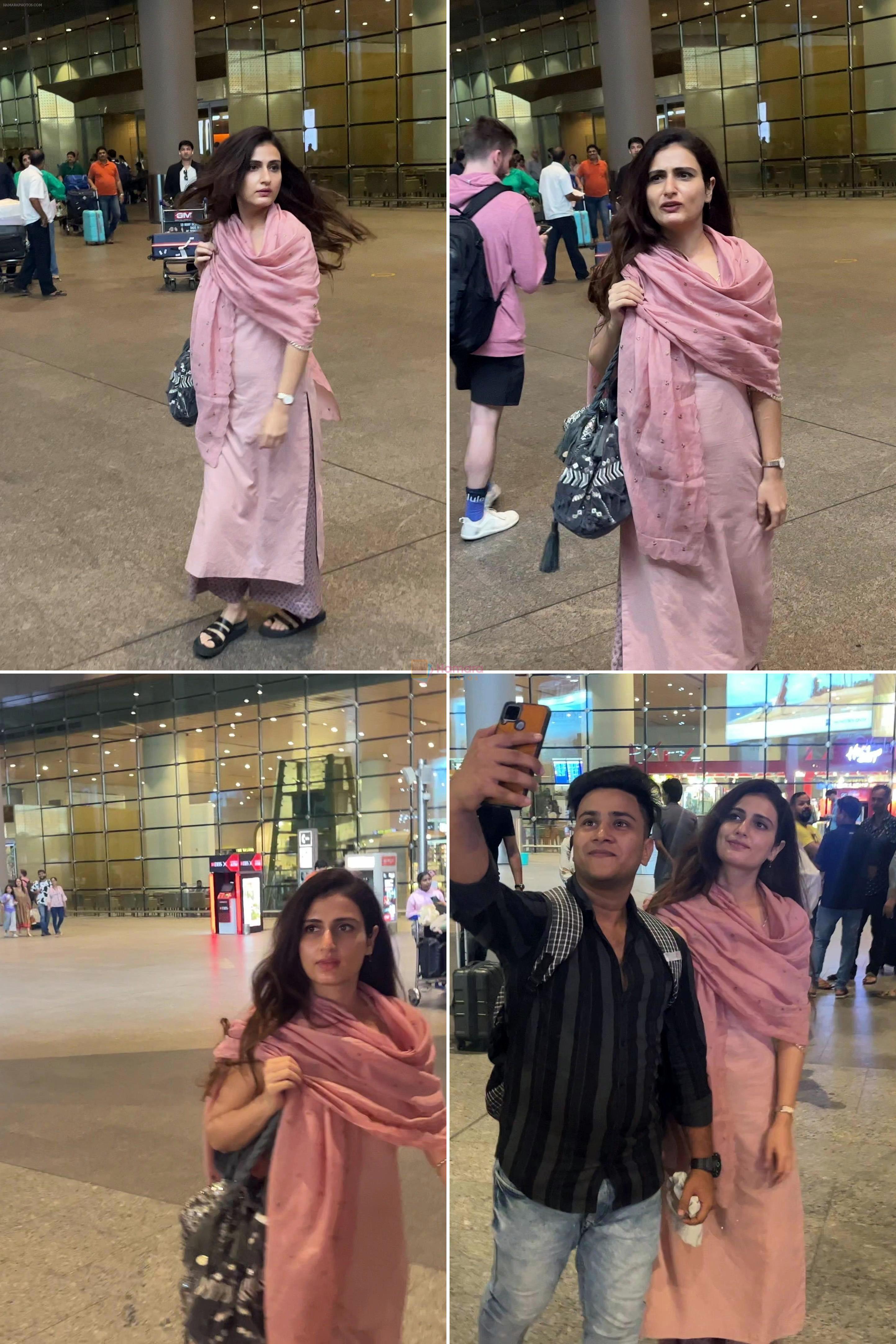 Fatima Sana Shaikh Returns Mumbai Spotted at Airport on 21st August 2023