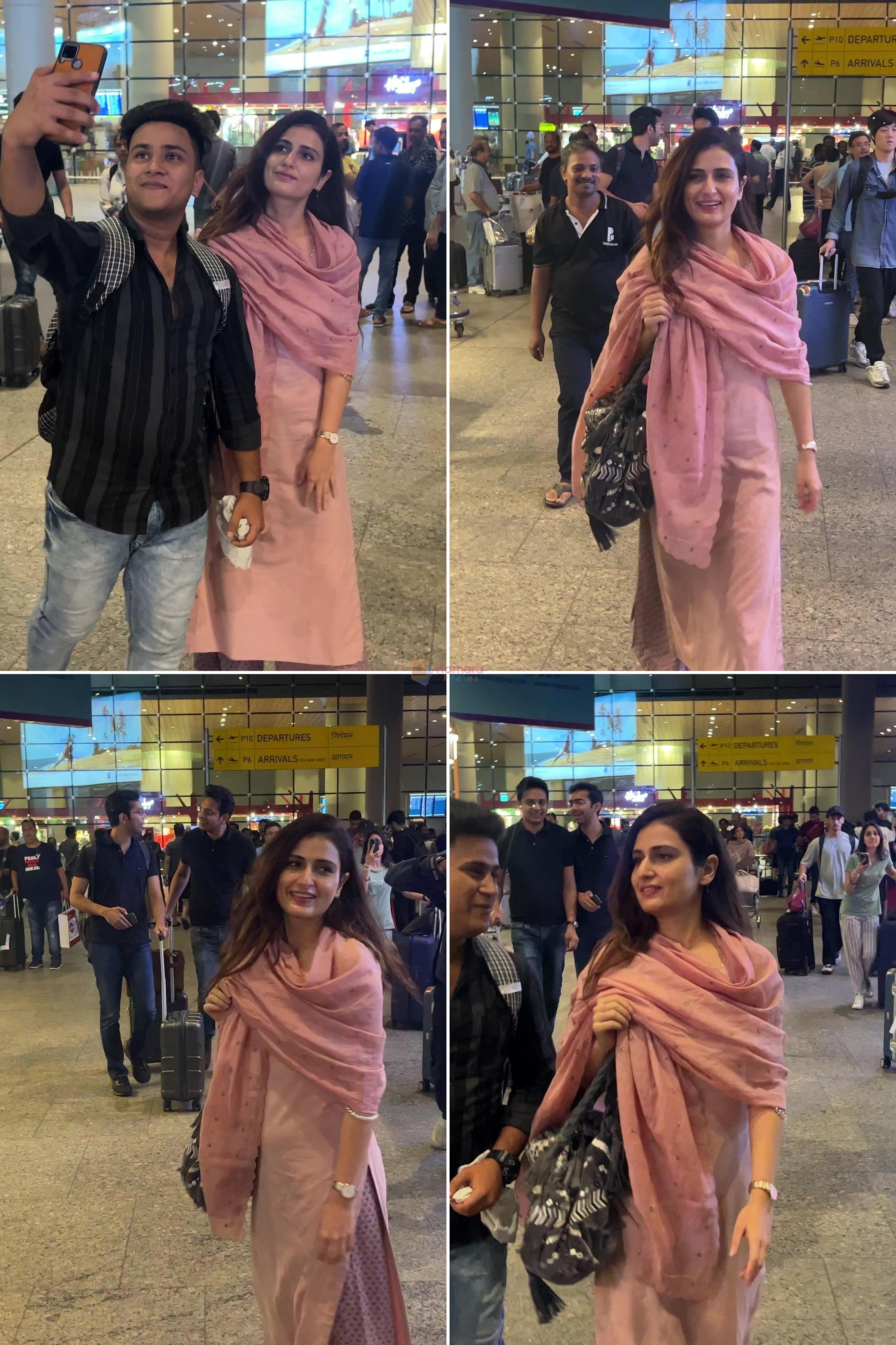 Fatima Sana Shaikh Returns Mumbai Spotted at Airport on 21st August 2023