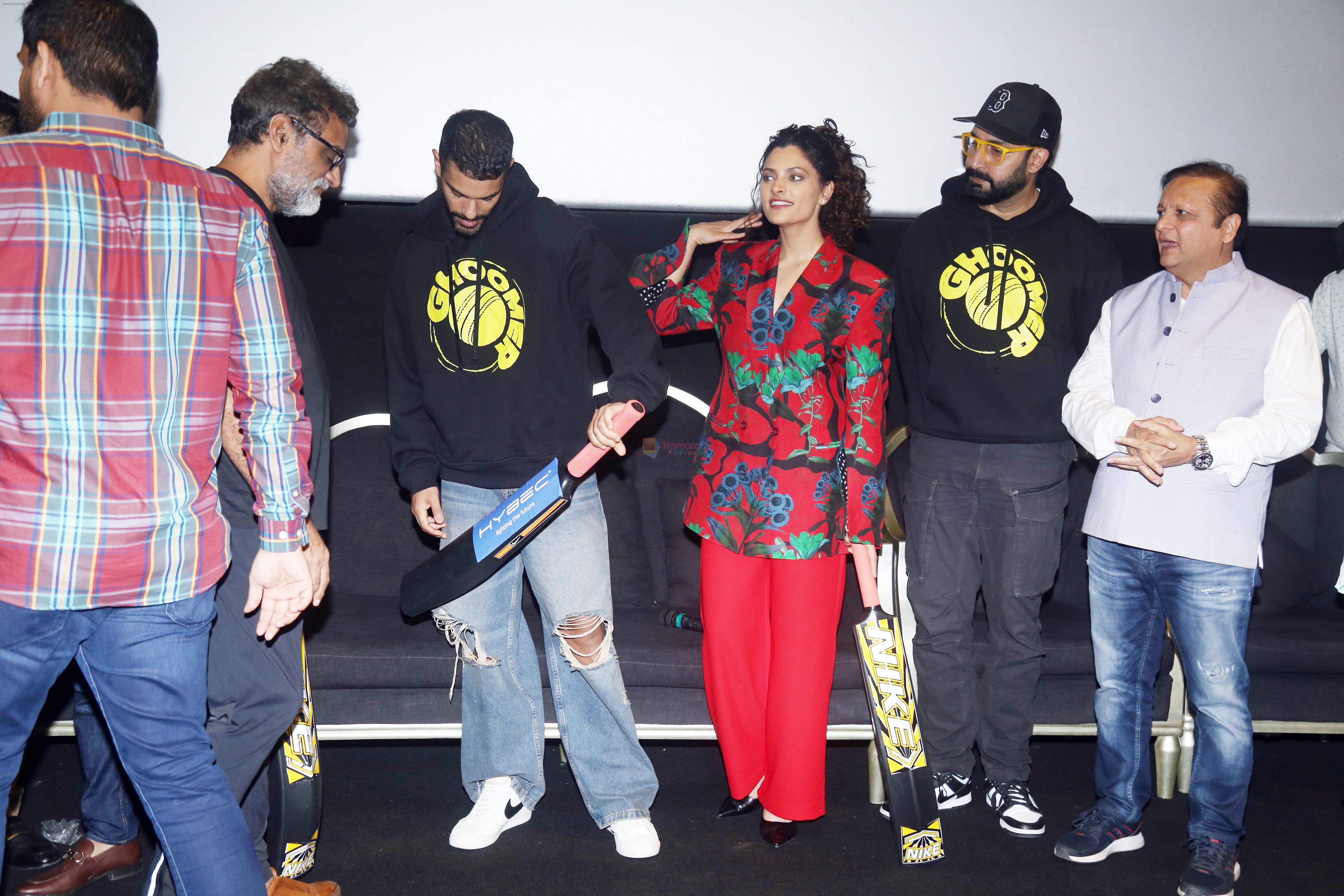 Abhishek Bachchan, Angad Bedi, Asif Bhamla, R. Balki, Saiyami Kher celebrate Ghoomer release with differently abled kids at PVR Le Reve in Bandra on 21st August 2023