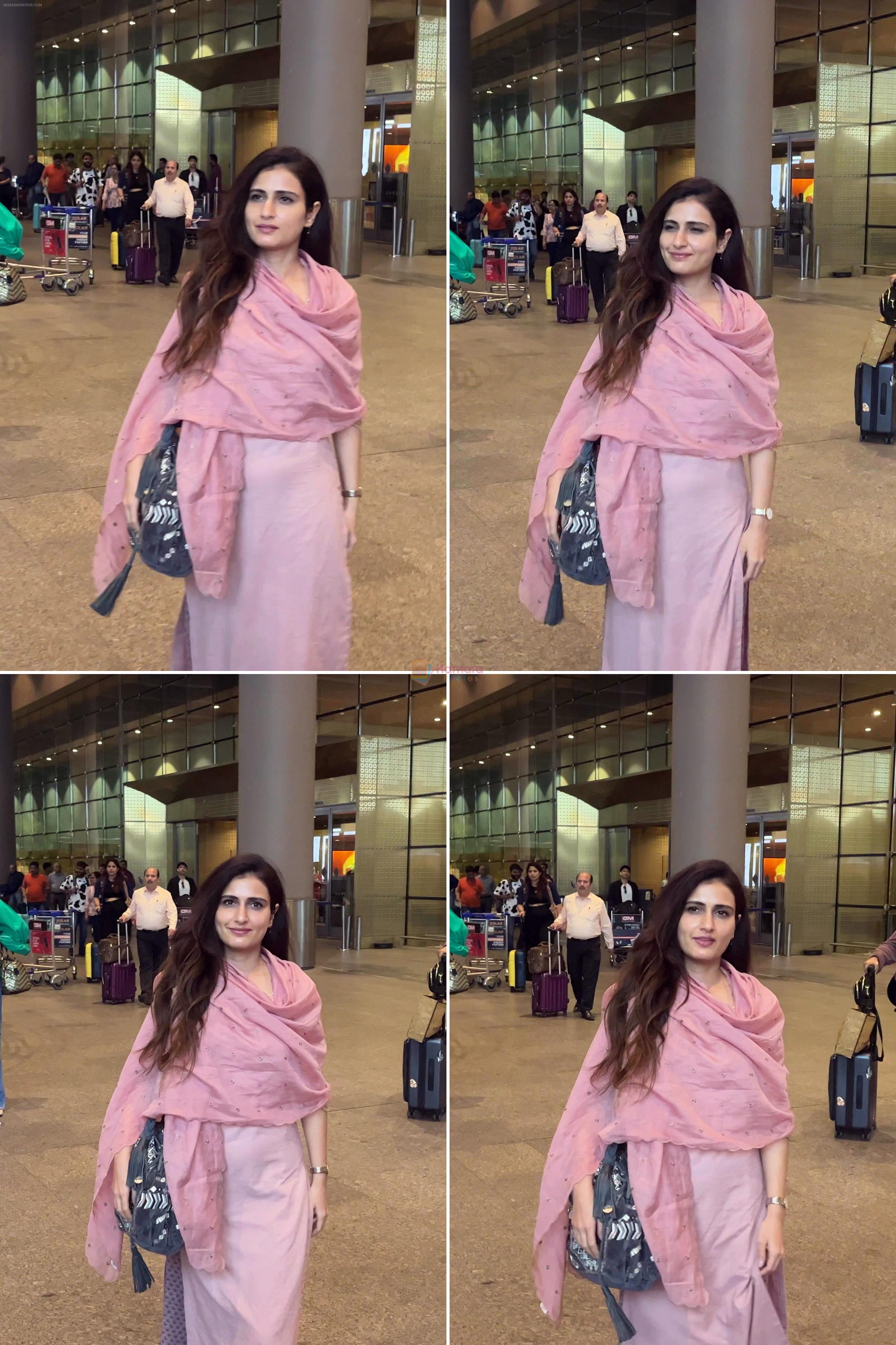 Fatima Sana Shaikh Returns Mumbai Spotted at Airport on 21st August 2023