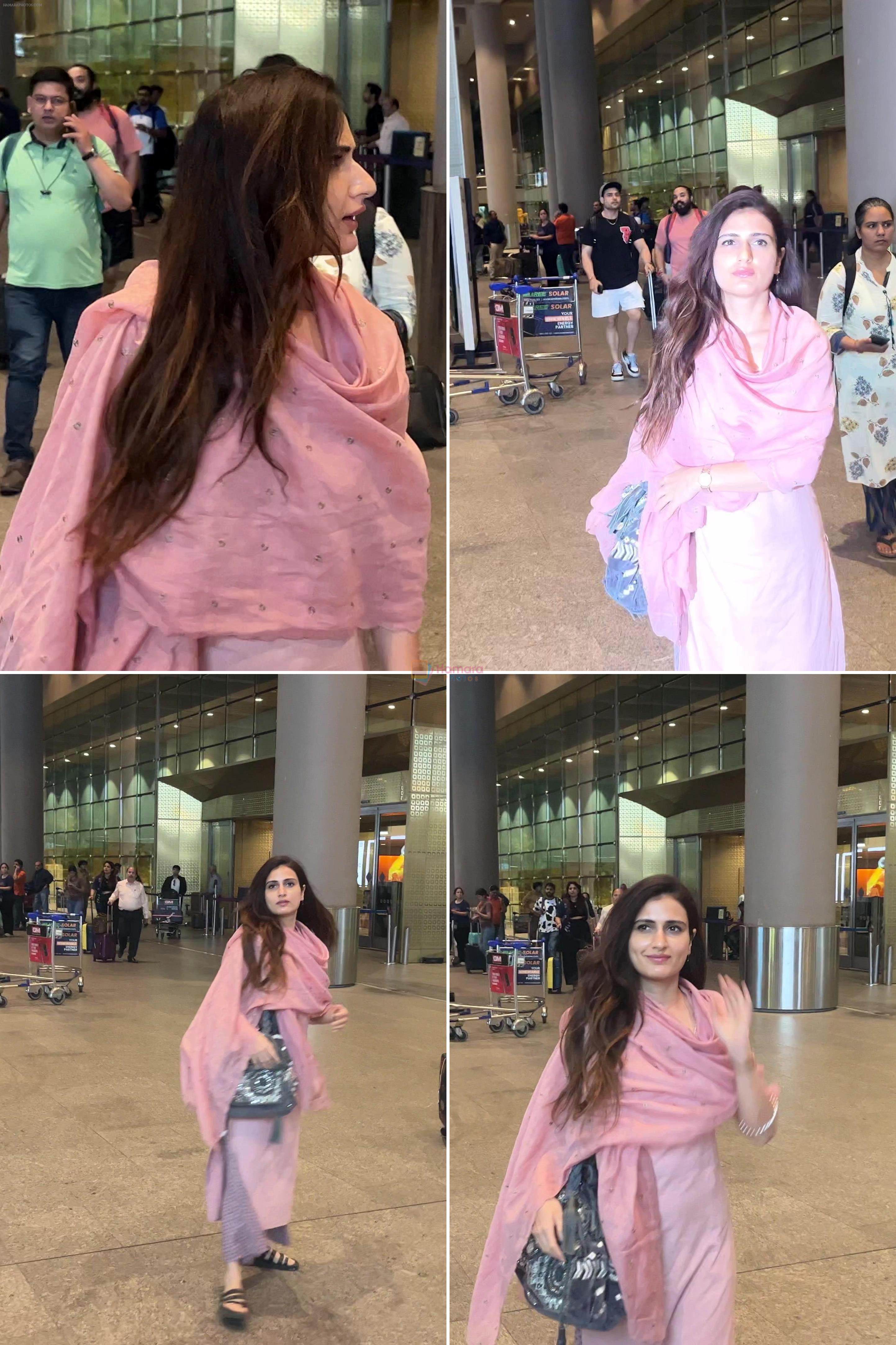 Fatima Sana Shaikh Returns Mumbai Spotted at Airport on 21st August 2023