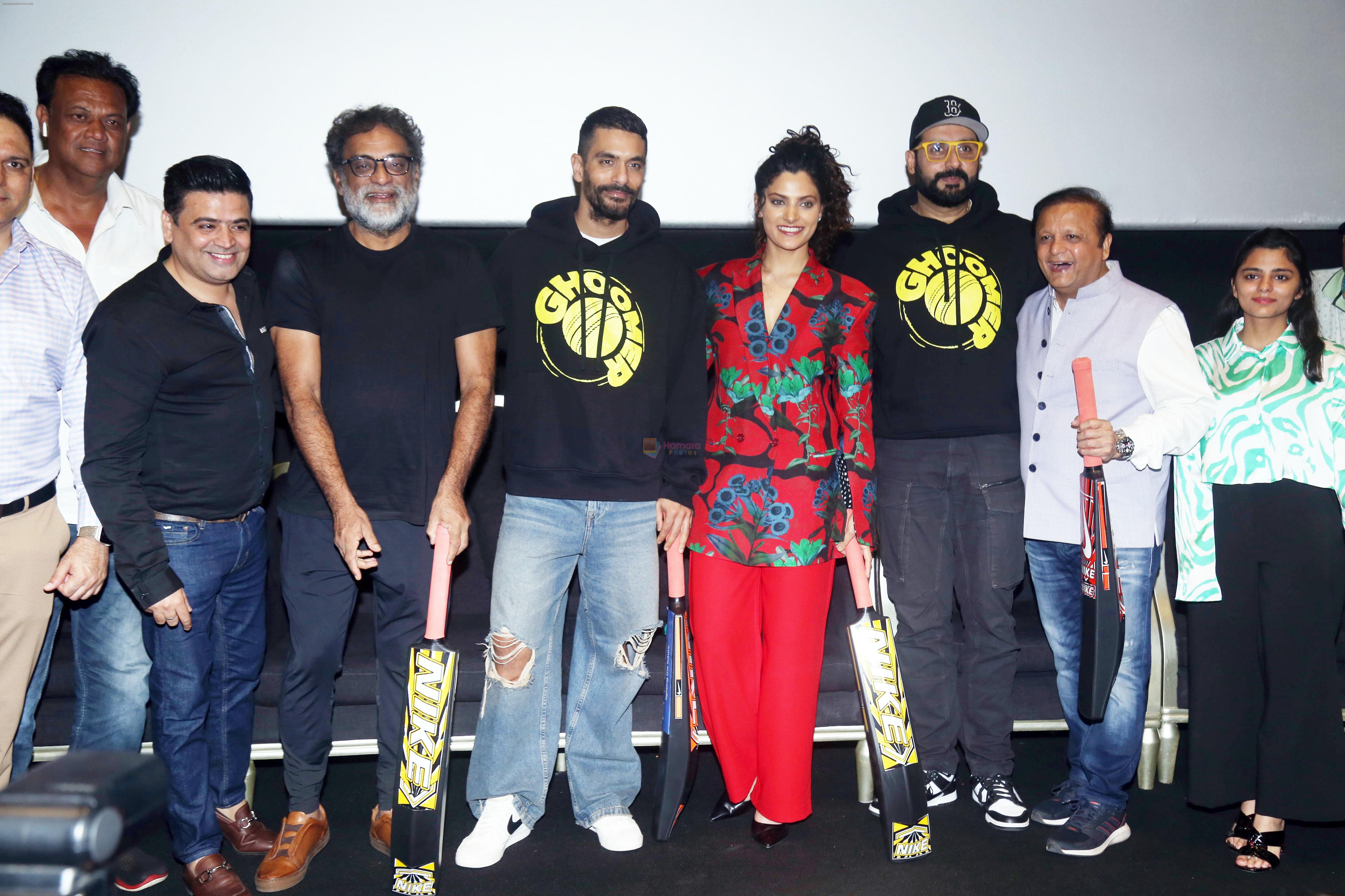 Abhishek Bachchan, Angad Bedi, Asif Bhamla, R. Balki, Saiyami Kher celebrate Ghoomer release with differently abled kids at PVR Le Reve in Bandra on 21st August 2023