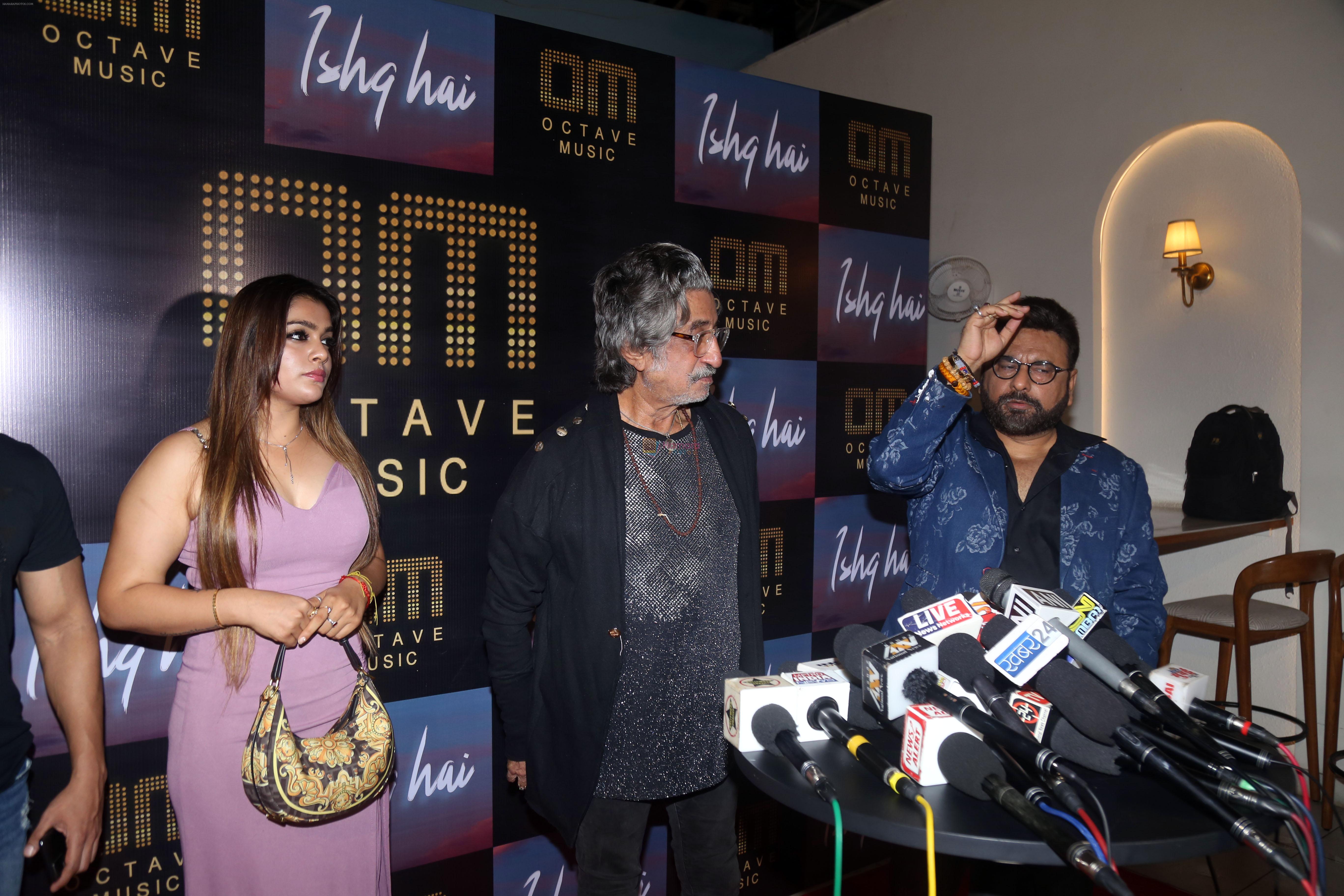 Neeraj Mishra, Shakti Kapoor, Shikha Verma at the Launch of Octave Music and Ishq Hai Song on 22nd August 2023