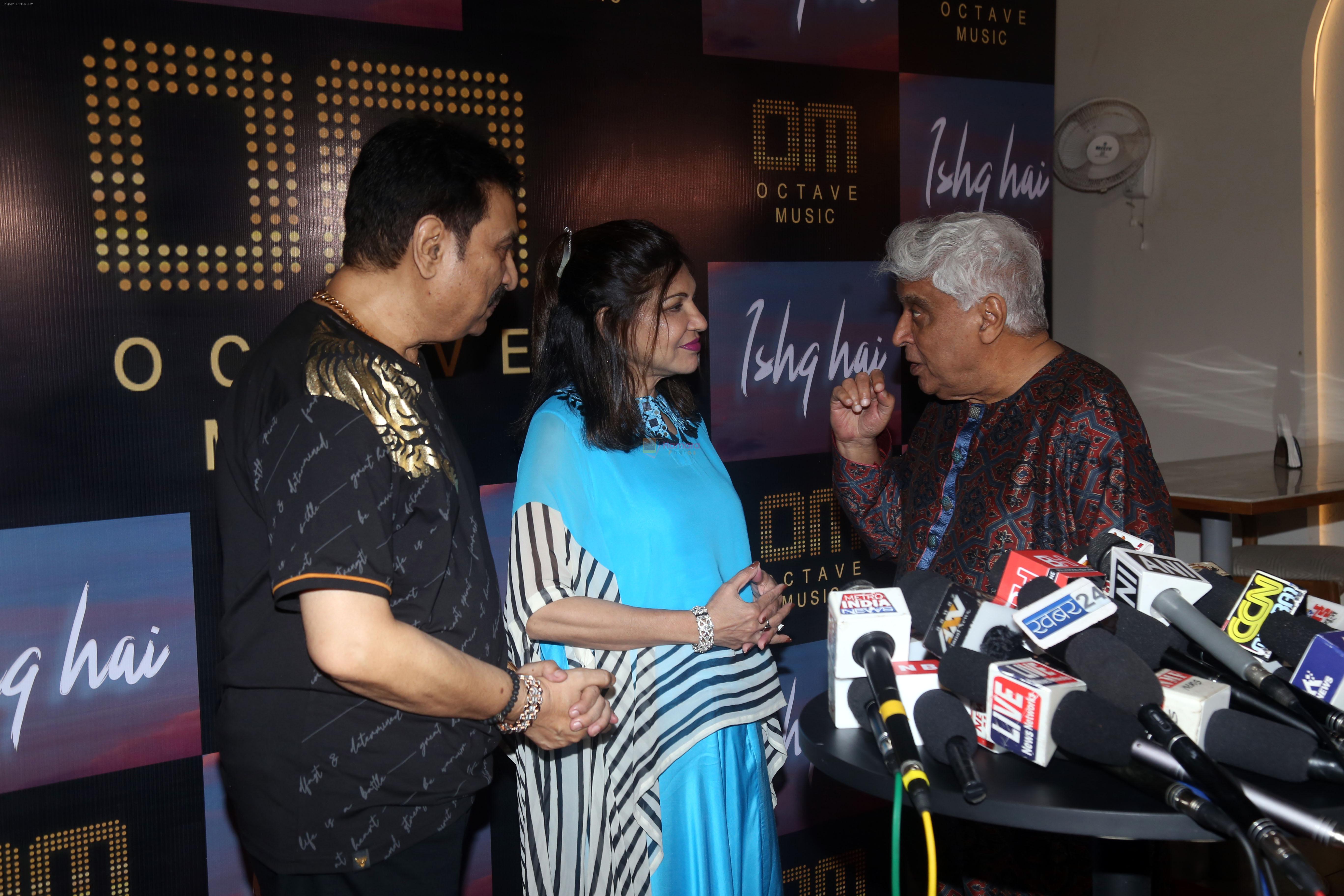 Alka Yagnik, Javed Akhtar, Kumar Sanu at the Launch of Octave Music and Ishq Hai Song on 22nd August 2023