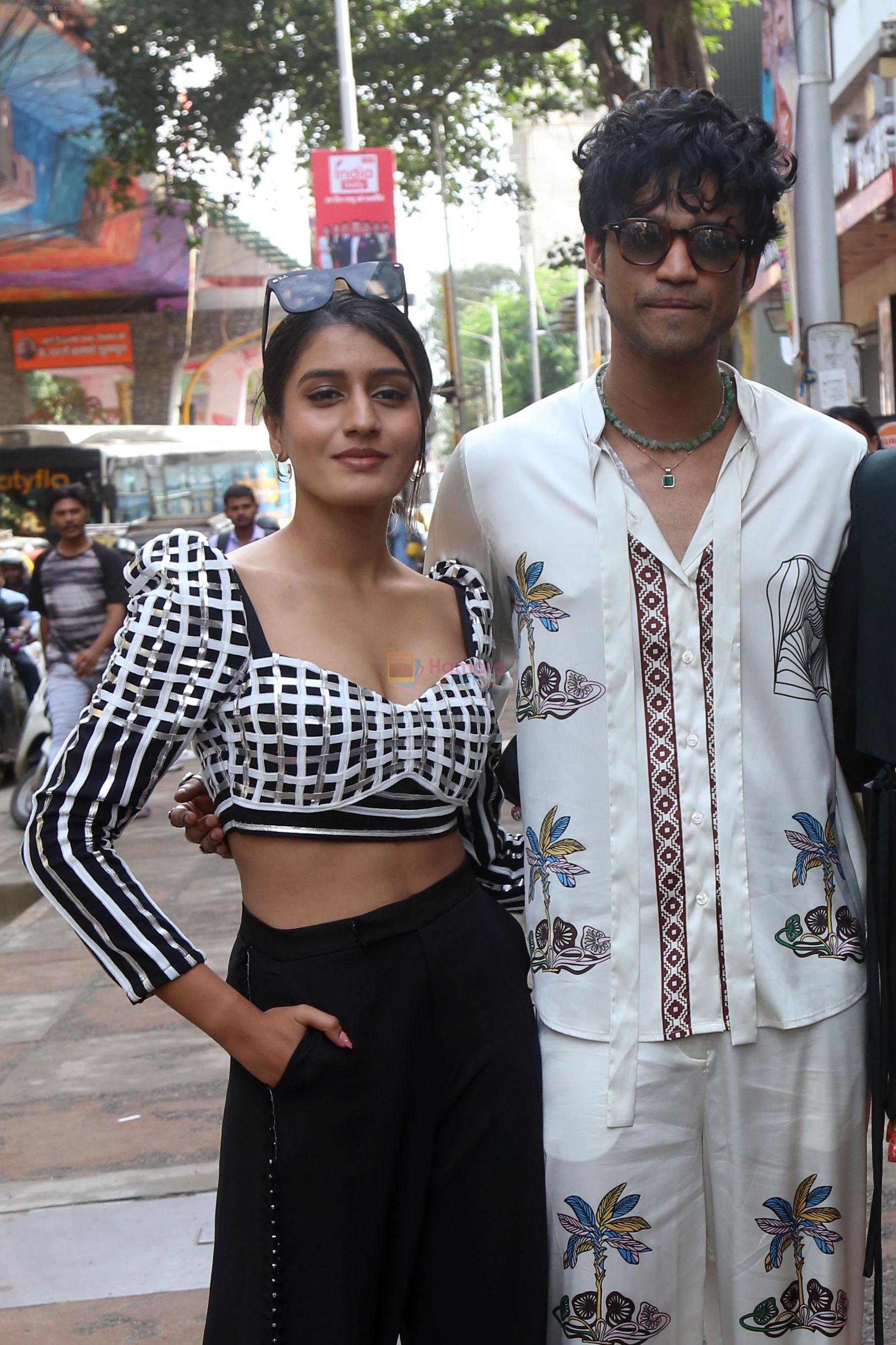 Aadhya Anand, Babil Khan Pose to promote film Friday Night Plan at Radio Station Lower Parel on 23rd August 2023